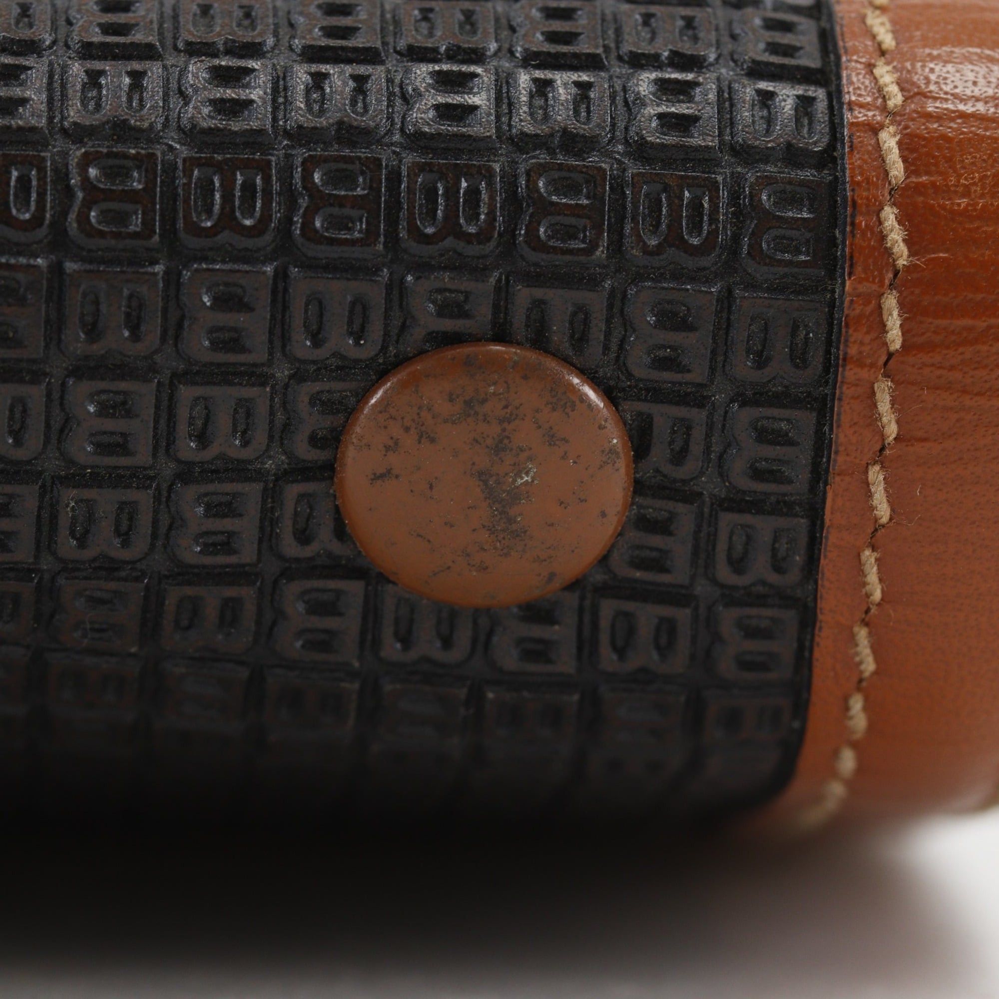 Bally Bally B logo clutch bag, PVC x leather, black, flap, logo, men's. Size ONE SIZE - 15 Thumbnail
