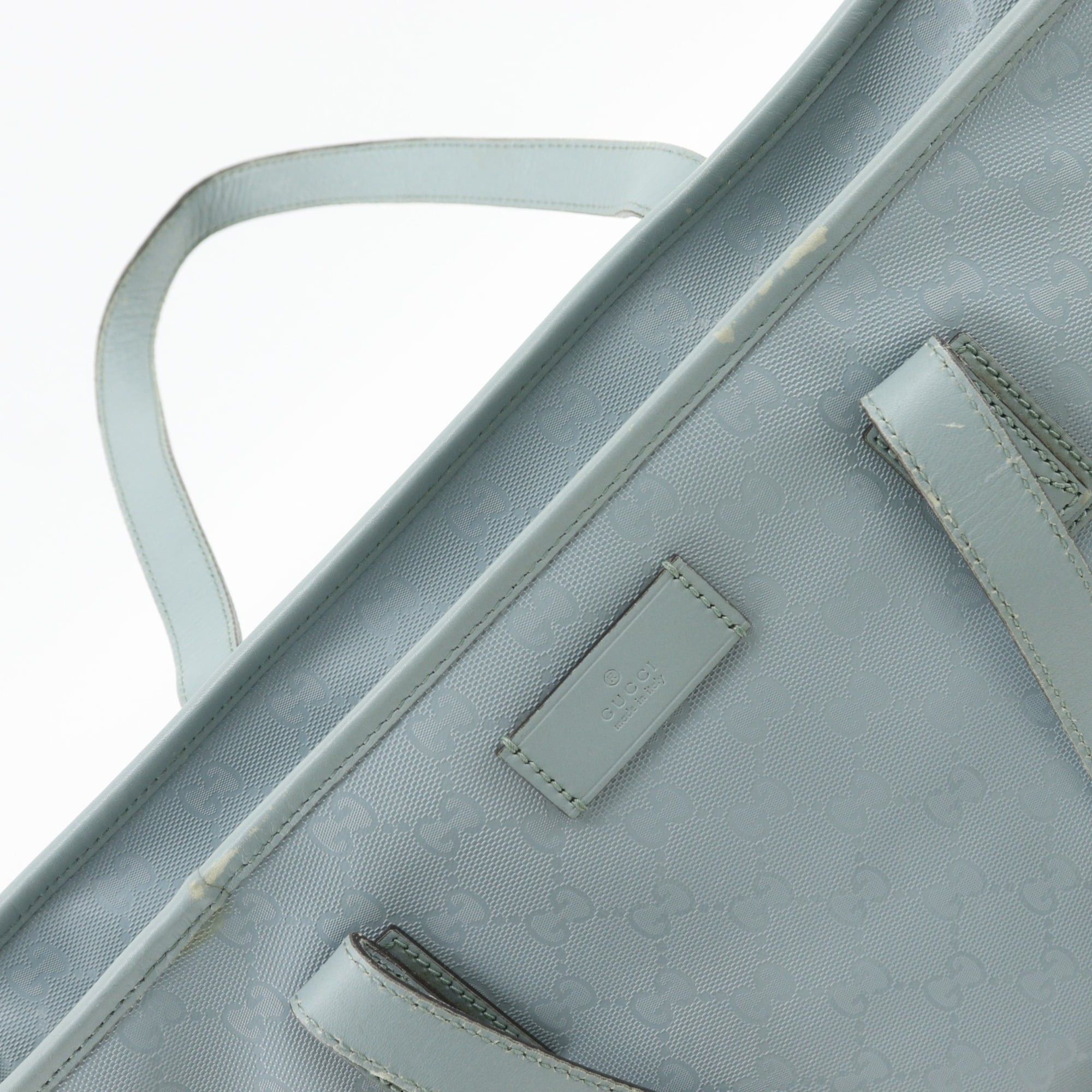 Gucci Gucci GG Imprime Tote Bag 211137 PVC Light Blue A4 implementation Unisex Size ONE SIZE - 15 Thumbnail