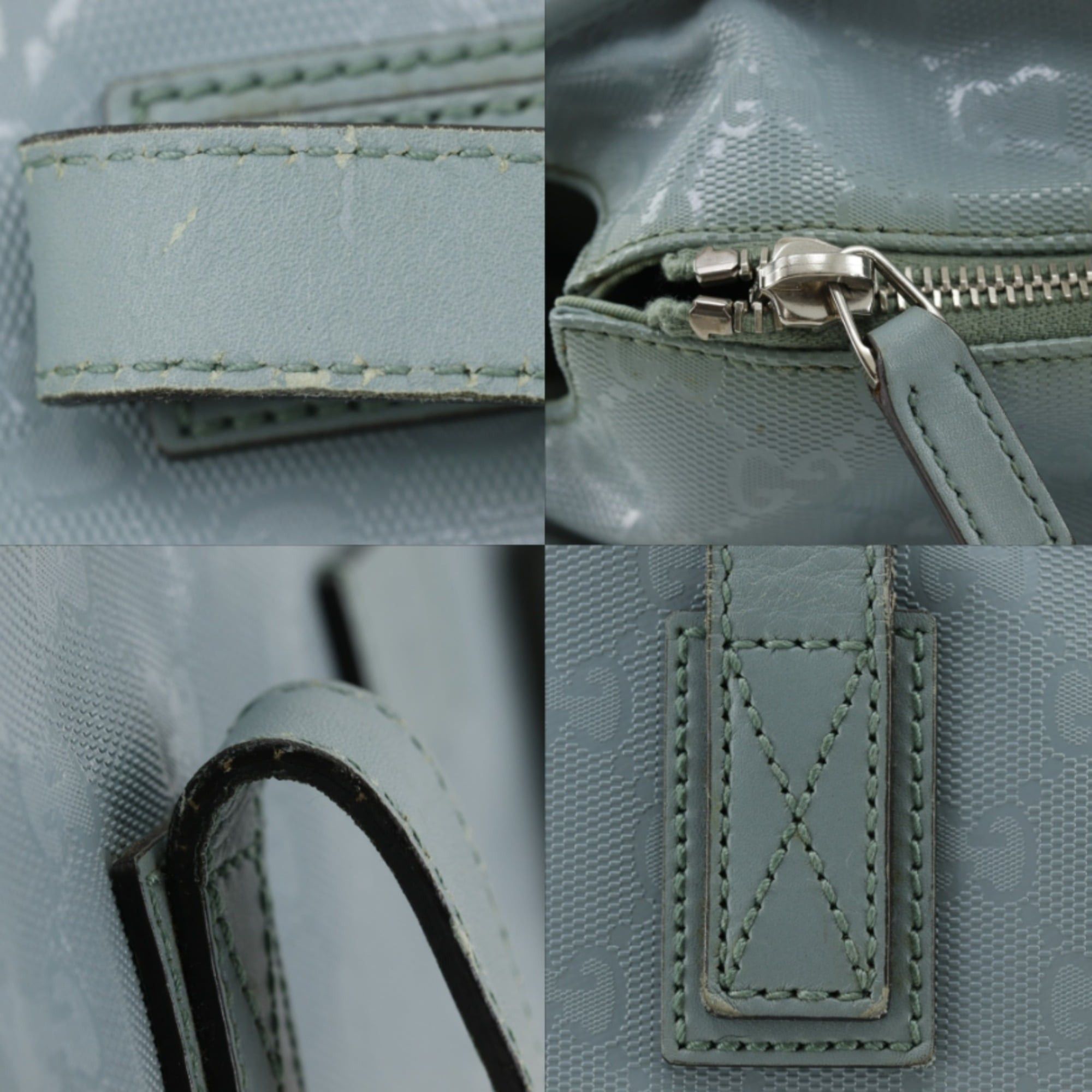 Gucci Gucci GG Imprime Tote Bag 211137 PVC Light Blue A4 implementation Unisex Size ONE SIZE - 18 Thumbnail
