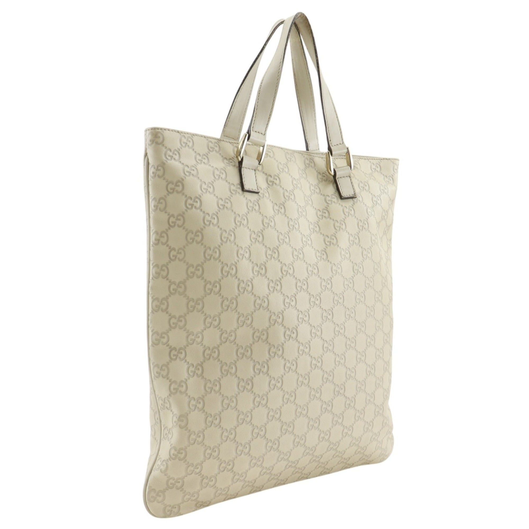 Gucci Gucci Tote Bag Handbag 272347 Shima Leather Off-White A4 Magnetic Closure Unisex Size ONE SIZE - 3 Thumbnail