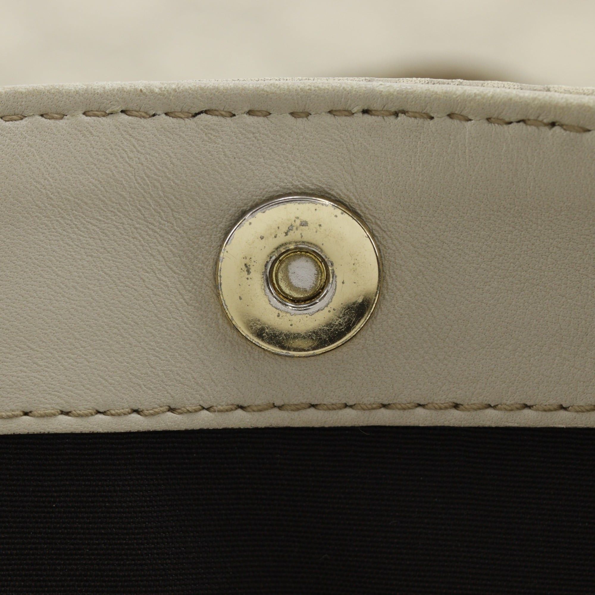 Gucci Gucci Tote Bag Handbag 272347 Shima Leather Off-White A4 Magnetic Closure Unisex Size ONE SIZE - 13 Thumbnail