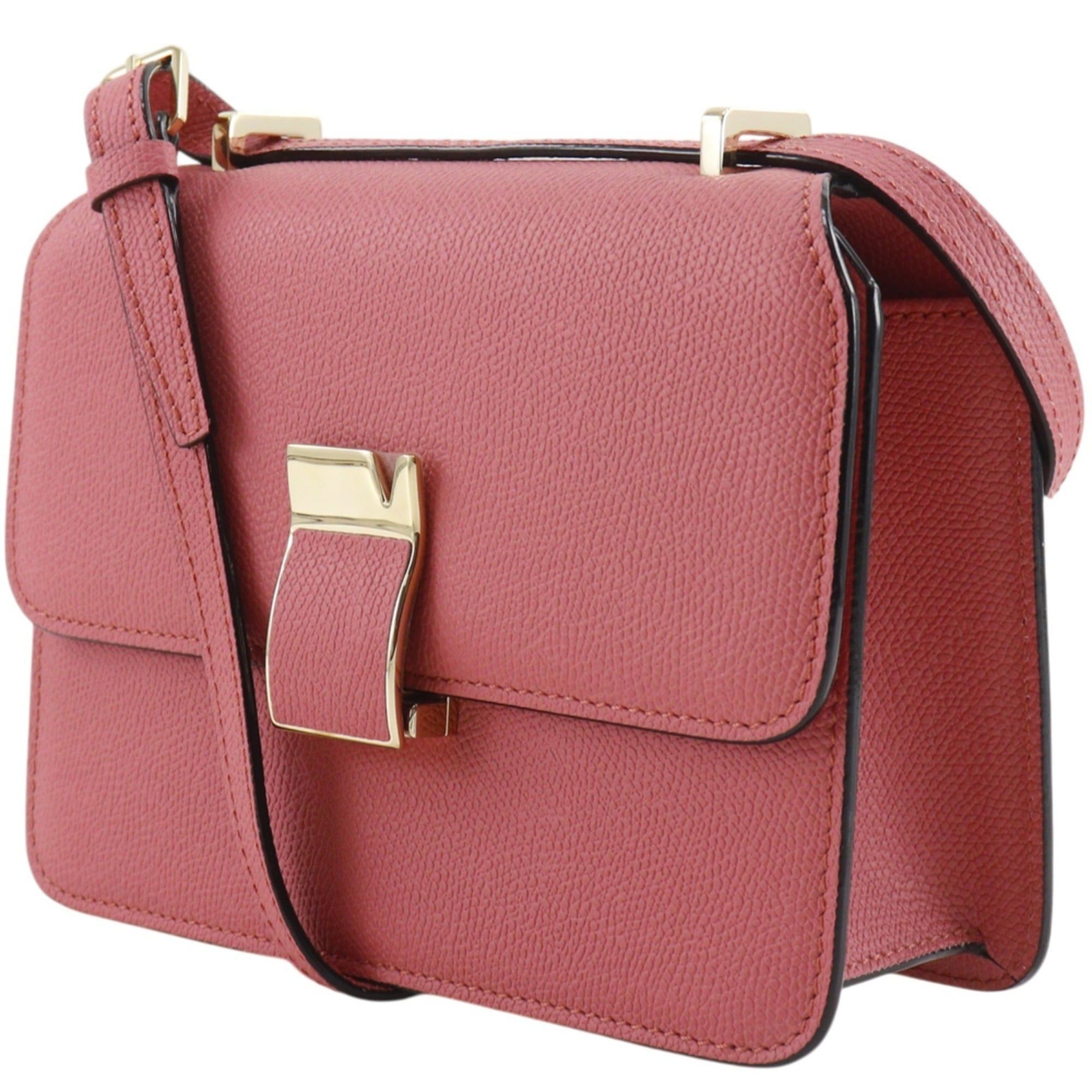 Valextra Valextra Noro Small Shoulder Bag, Leather, Pink, N568253, Flap, Women's Size ONE SIZE - 2 Thumbnail