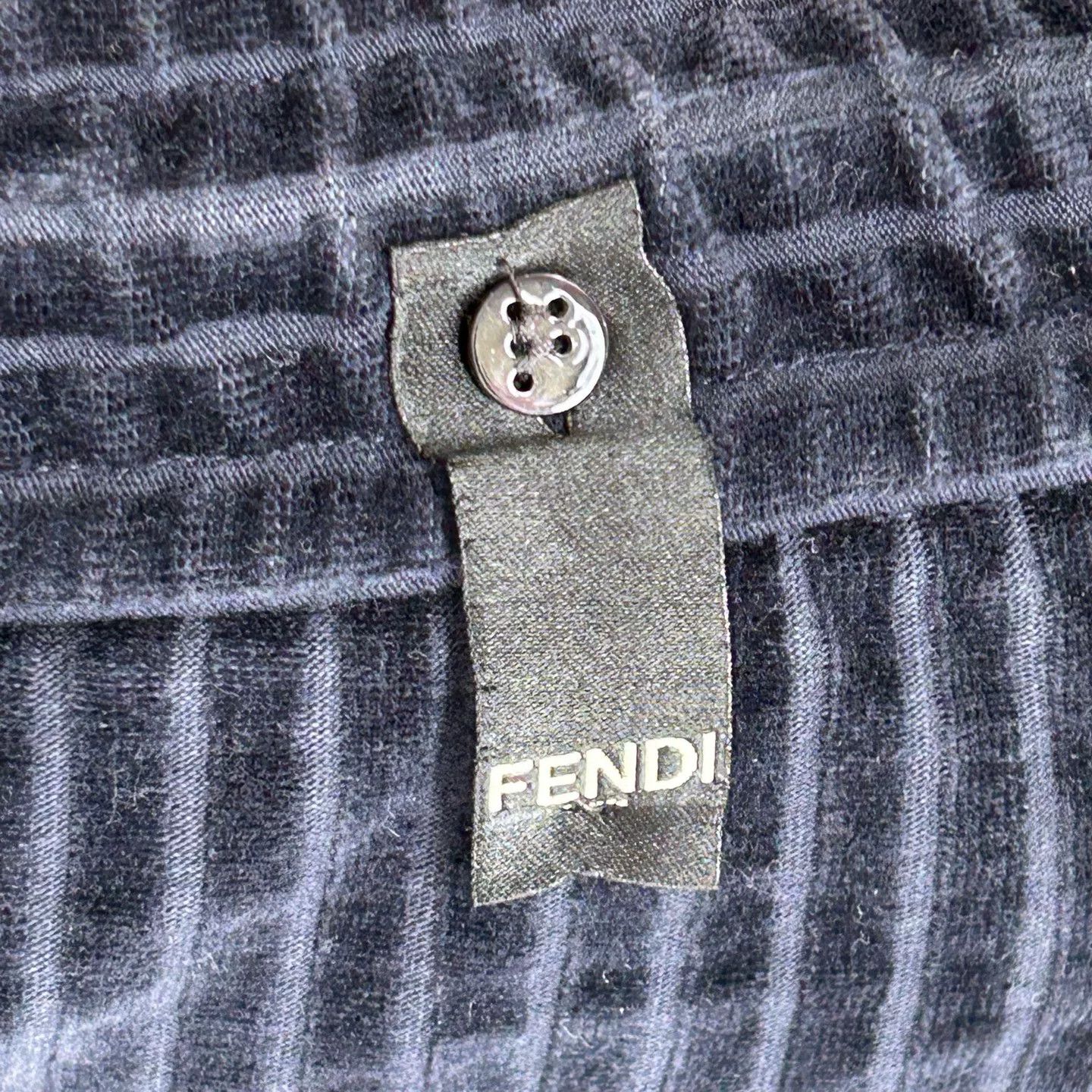 Fendi Fendi Blue-Black Corduroy Sweatpants Size US 28 / EU 44 - 7 Thumbnail