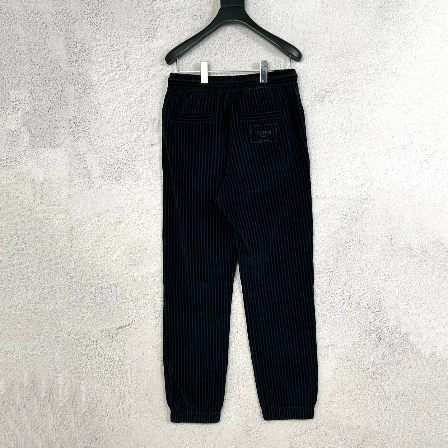 Fendi Fendi Blue-Black Corduroy Sweatpants Size US 28 / EU 44 - 2 Thumbnail