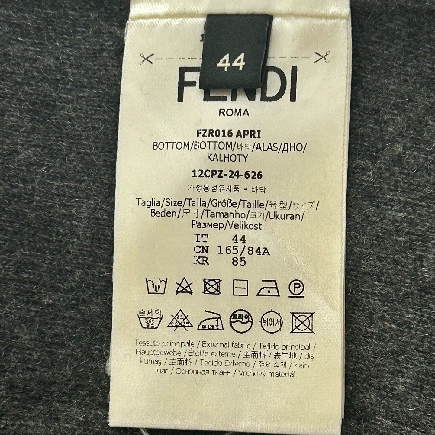 Fendi Fendi Old Money Gray Wool Knit Pants Size US 28 / EU 44 - 4 Thumbnail