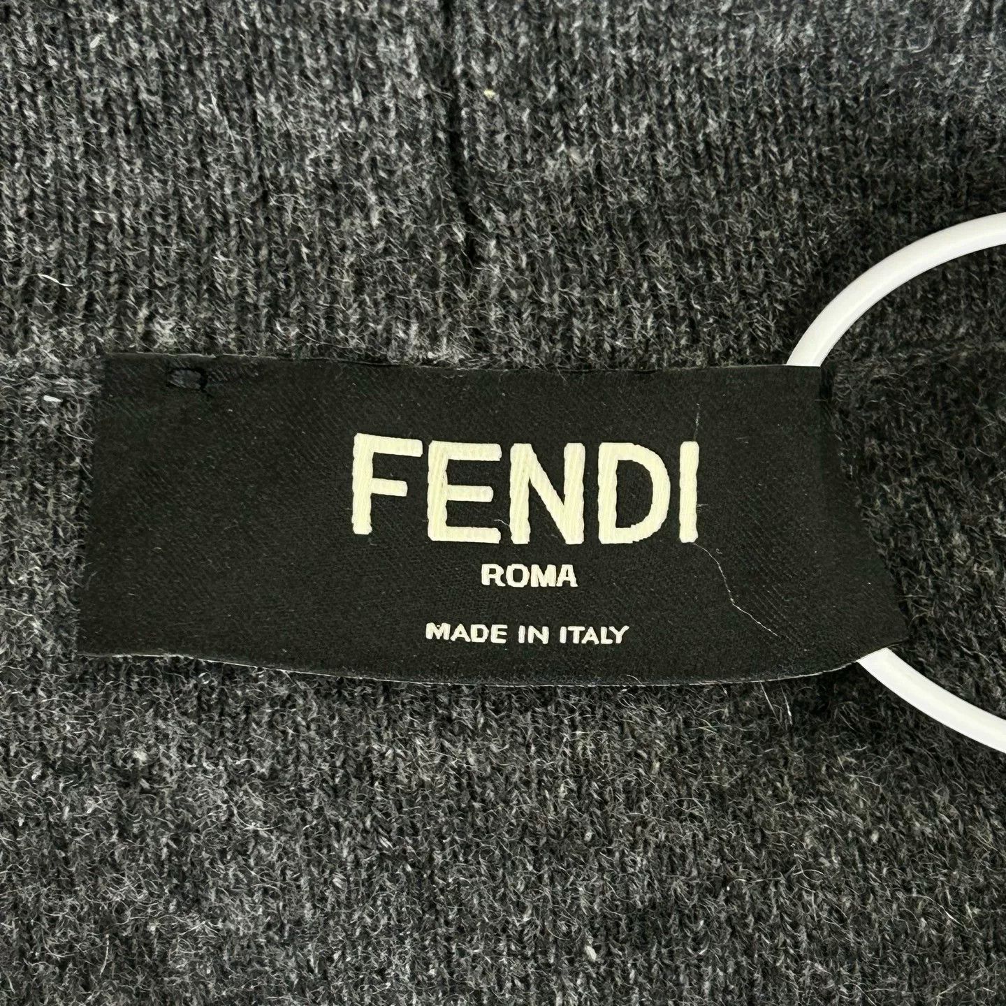 Fendi Fendi New Dark Gray Zip-Up Hooded Cardigan Size US S / EU 44-46 / 1 - 3 Thumbnail