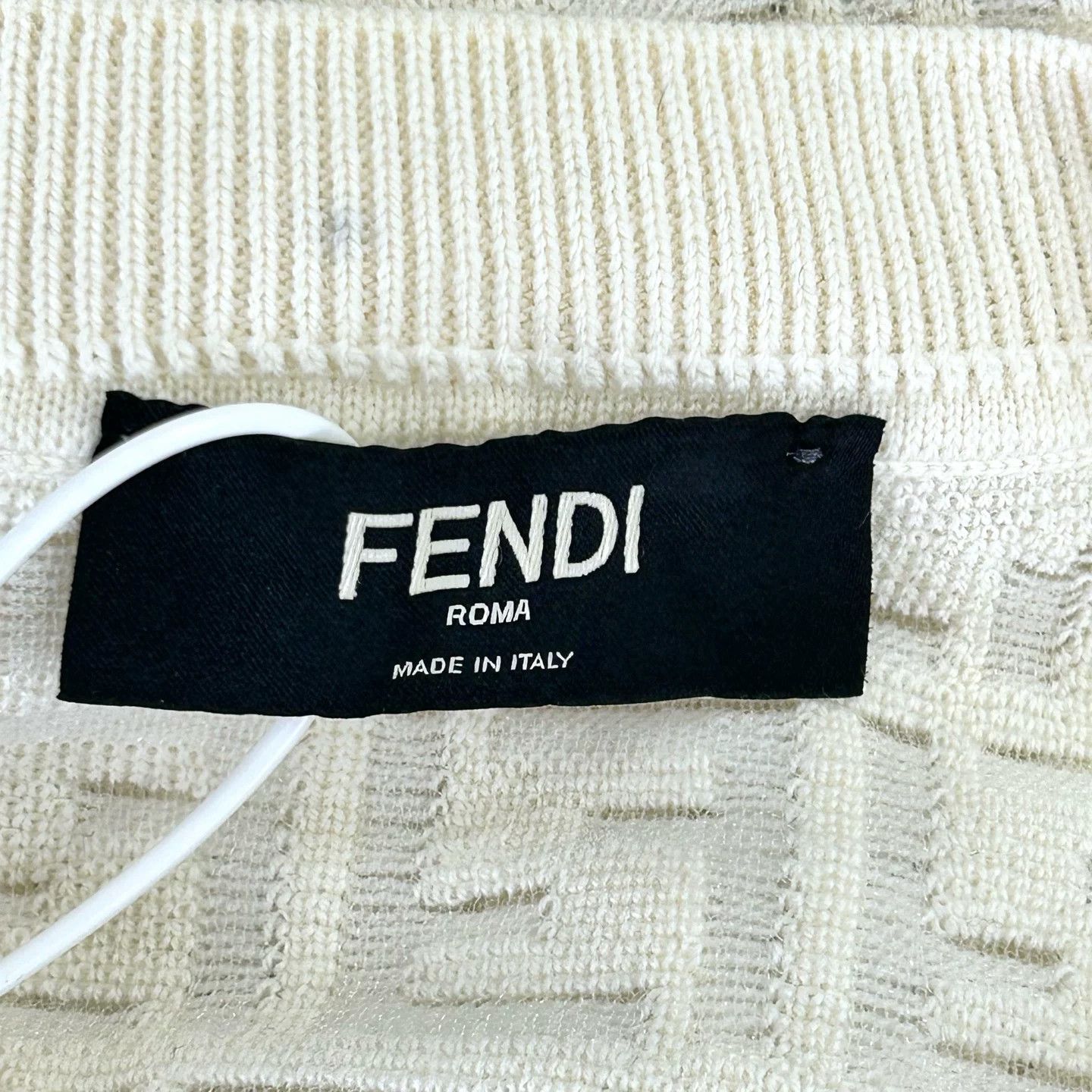 Fendi Fendi New White FF Pattern Pullover Size US M / EU 48-50 / 2 - 3 Thumbnail
