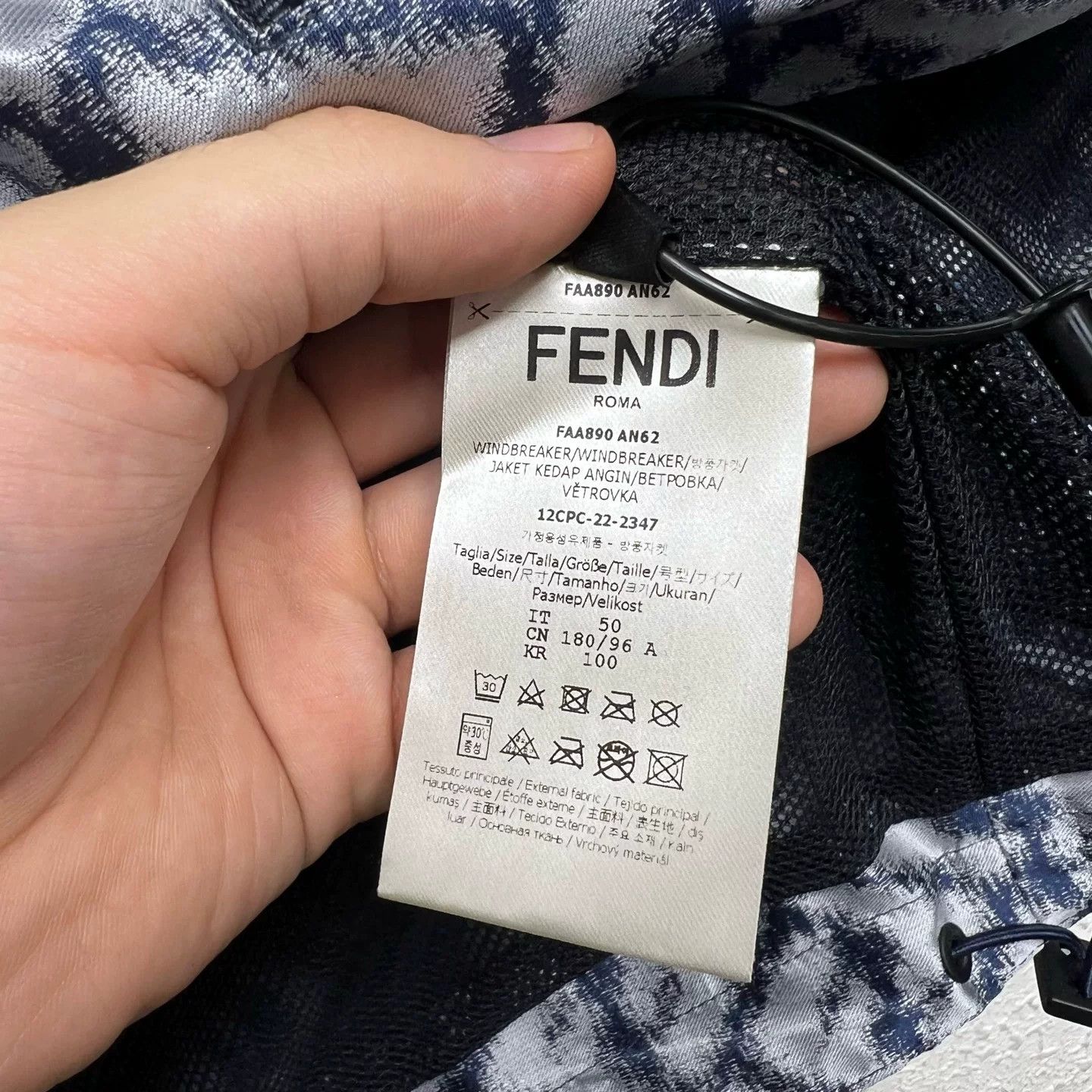 Fendi FENDI Full-Print Windbreaker Jacket Size US M / EU 48-50 / 2 - 5 Thumbnail