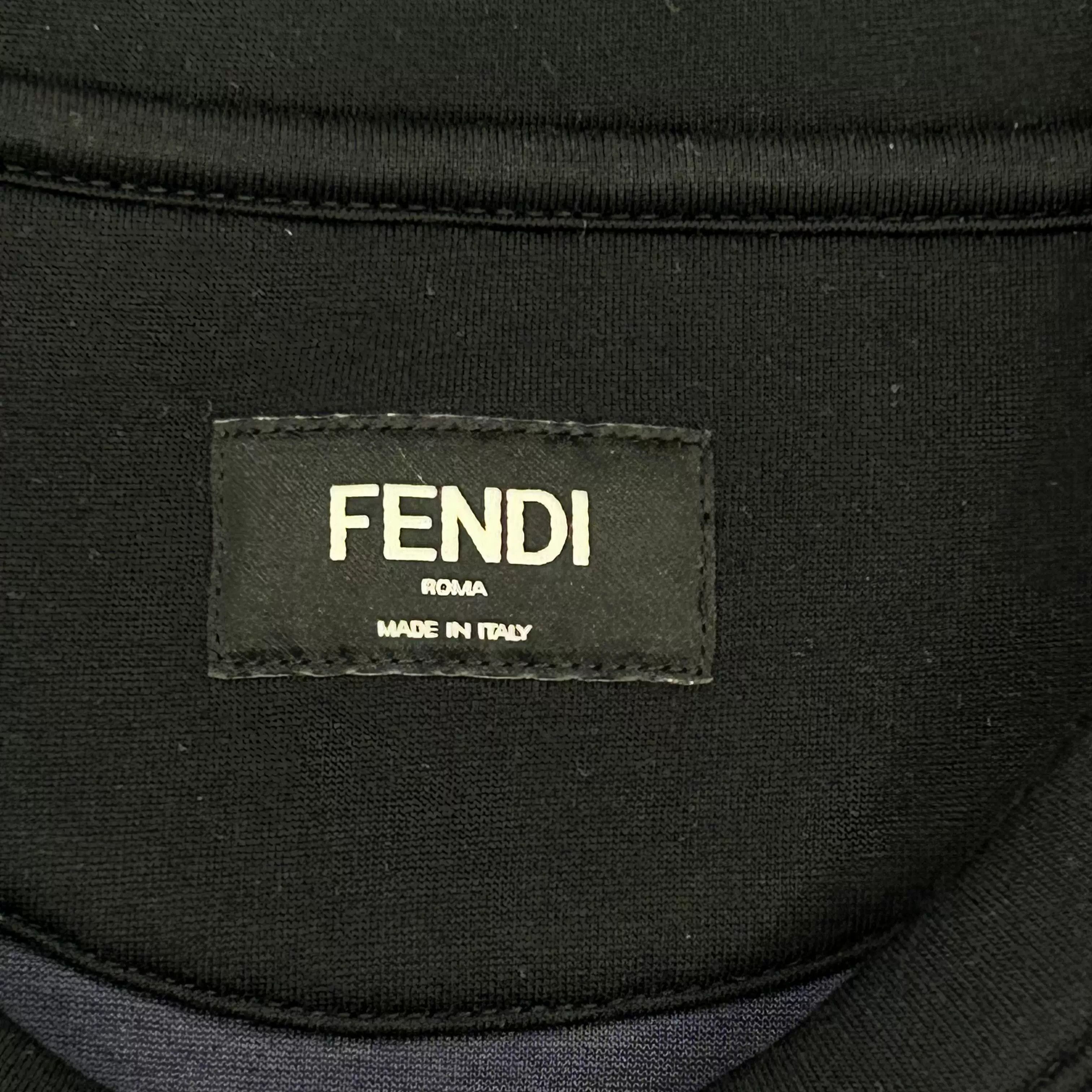 Fendi Fendi FW24 Embossed Black Crewneck Sweatshirt Size US XS / EU 42 / 0 - 3 Thumbnail