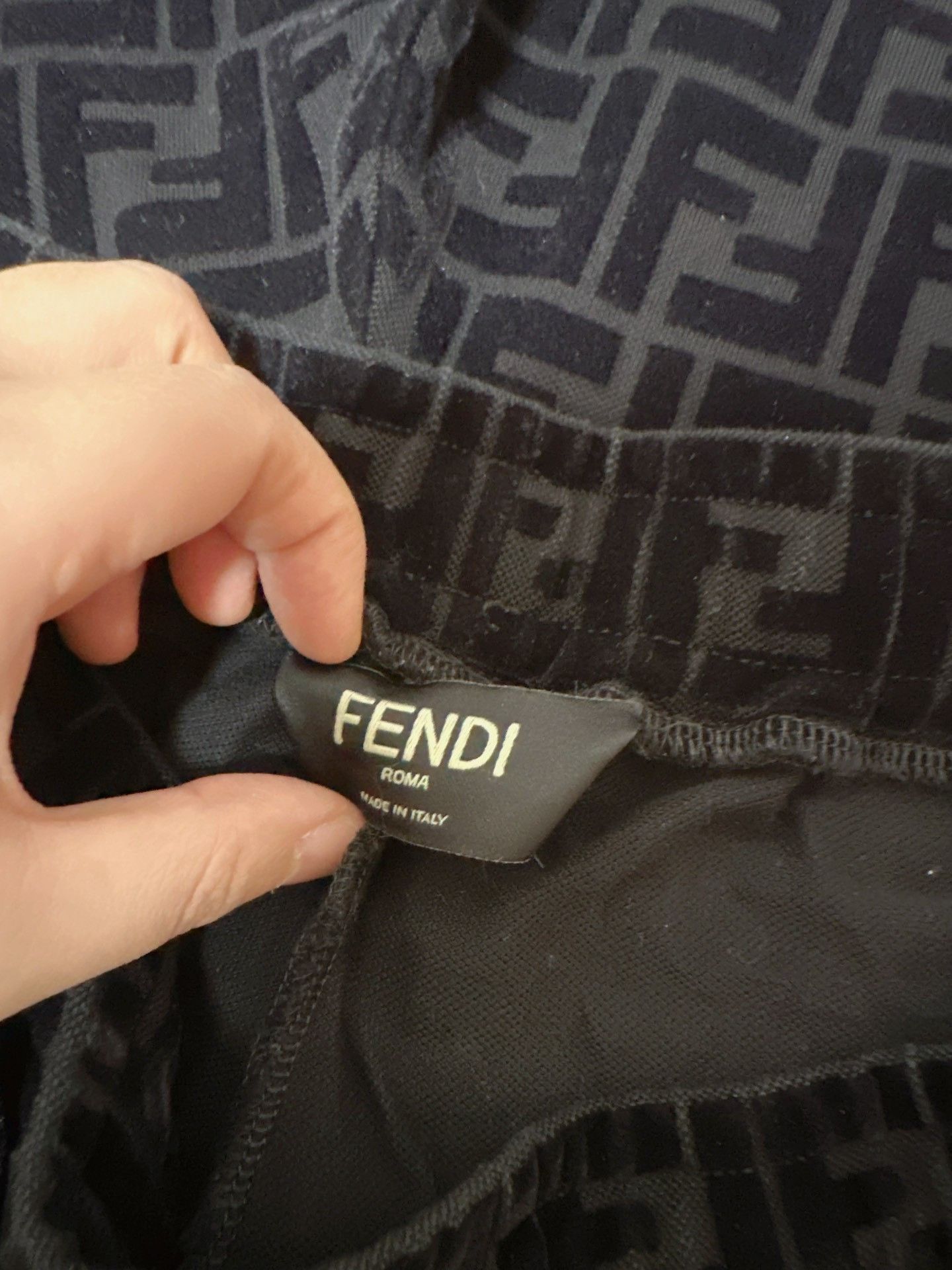 Fendi FENDI Black Double F Logo Shorts Size US 32 / EU 48 - 4 Thumbnail