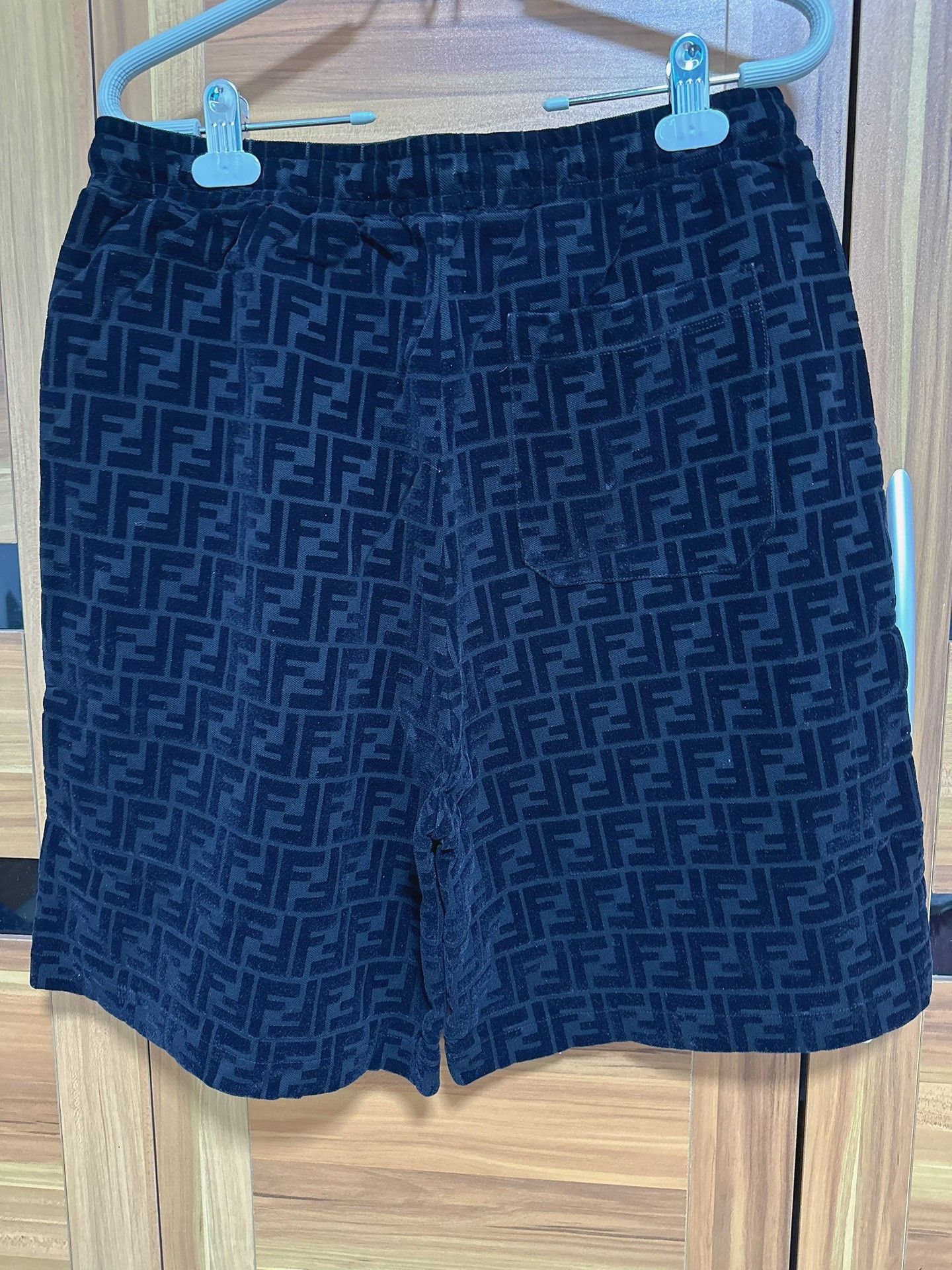Fendi FENDI Black Double F Logo Shorts Size US 32 / EU 48 - 2 Thumbnail