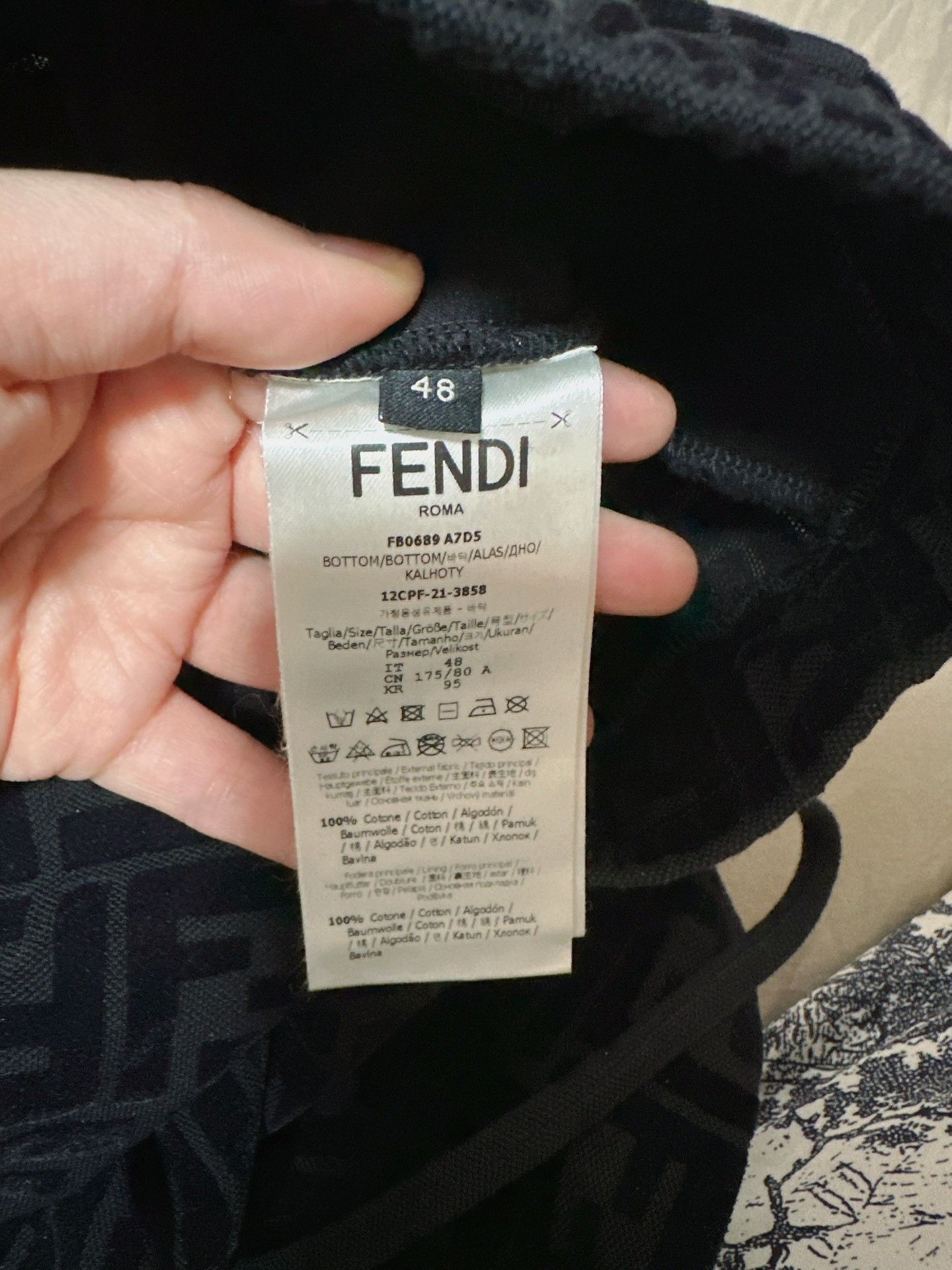Fendi FENDI Black Double F Logo Shorts Size US 32 / EU 48 - 5 Thumbnail