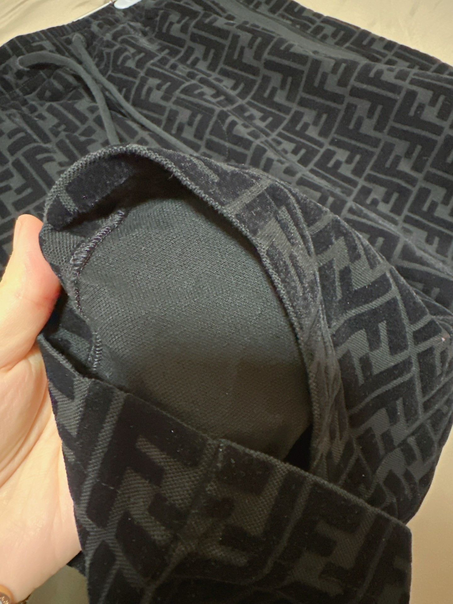 Fendi FENDI Black Double F Logo Shorts Size US 32 / EU 48 - 3 Thumbnail