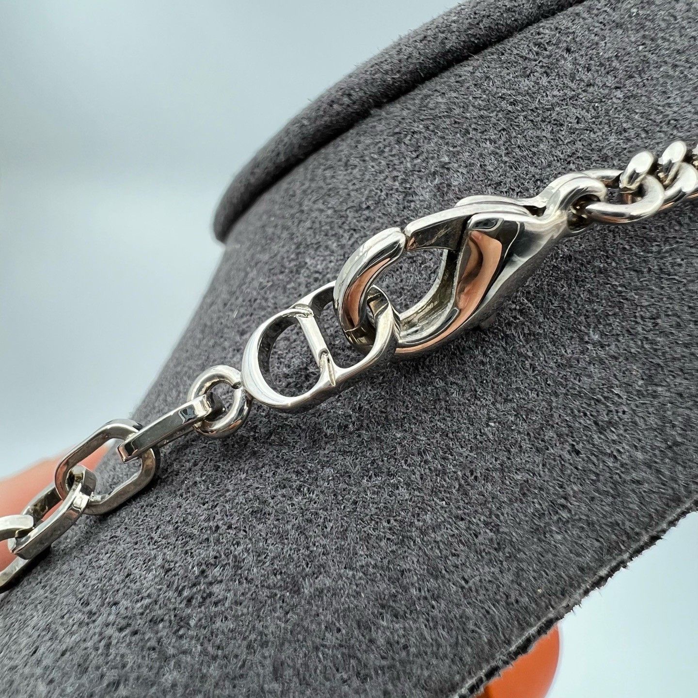 Dior DIOR Silver Chain Green Agate Pendant Size ONE SIZE - 4 Thumbnail