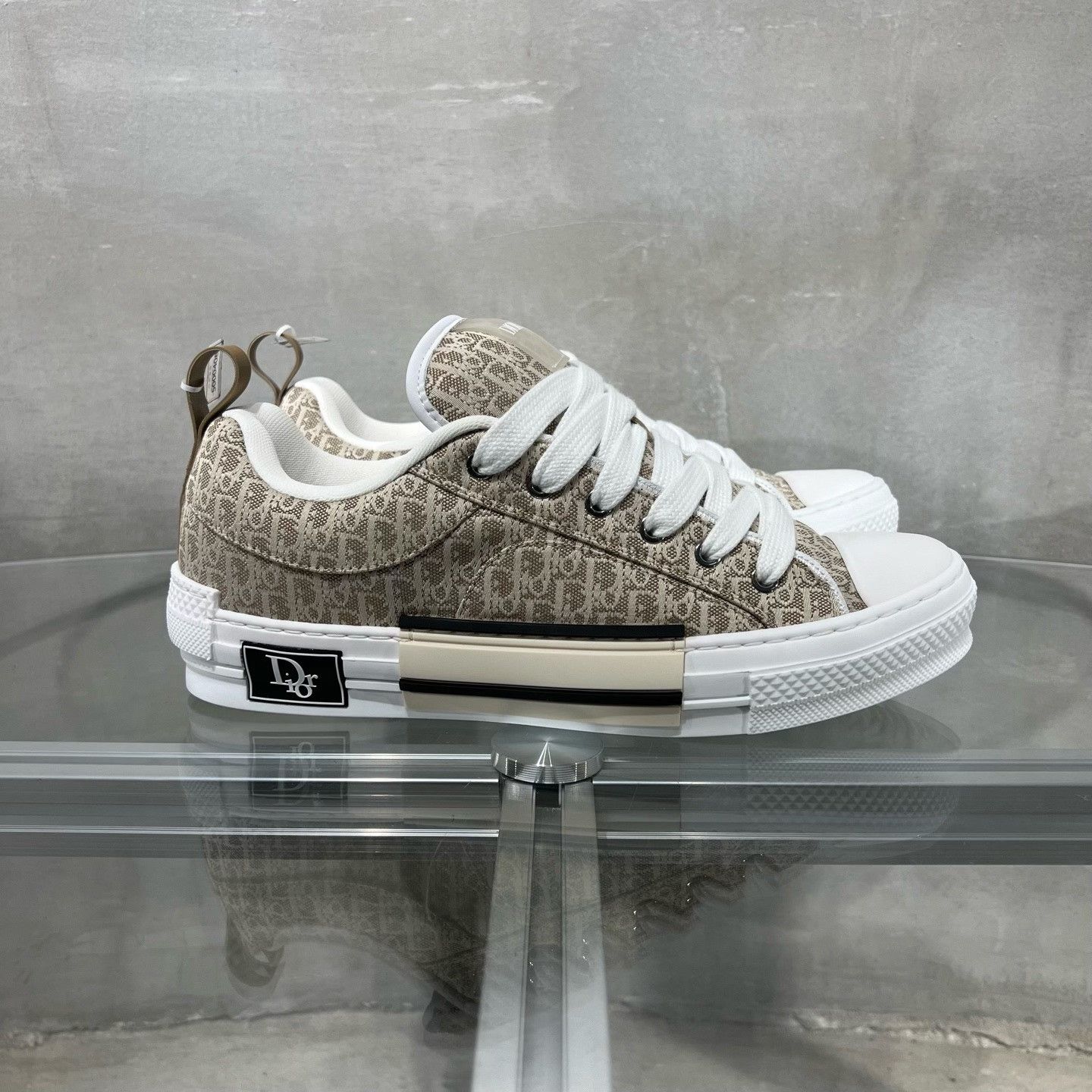 Dior Dior B23 Oblique Beige Sneakers Size US 9 / EU 42 - 4 Thumbnail