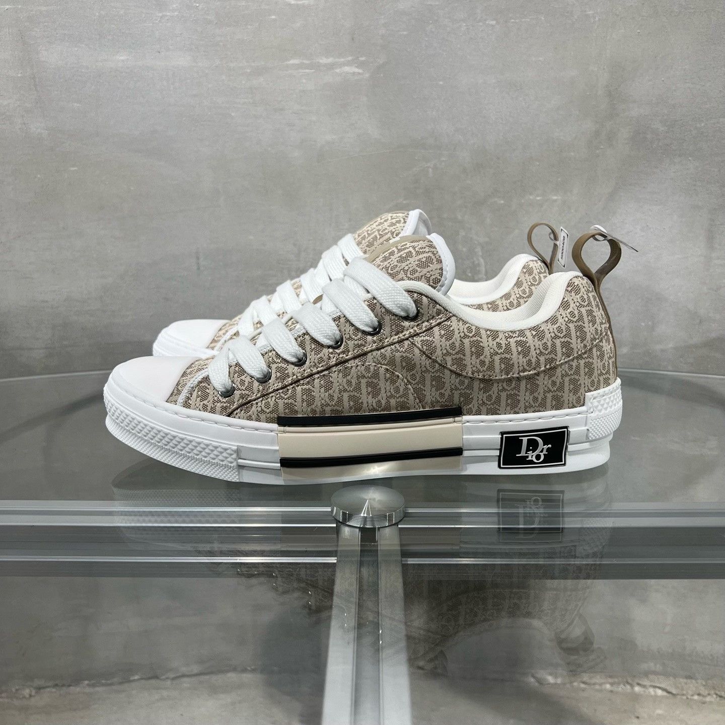 Dior Dior B23 Oblique Beige Sneakers Size US 9 / EU 42 - 3 Thumbnail