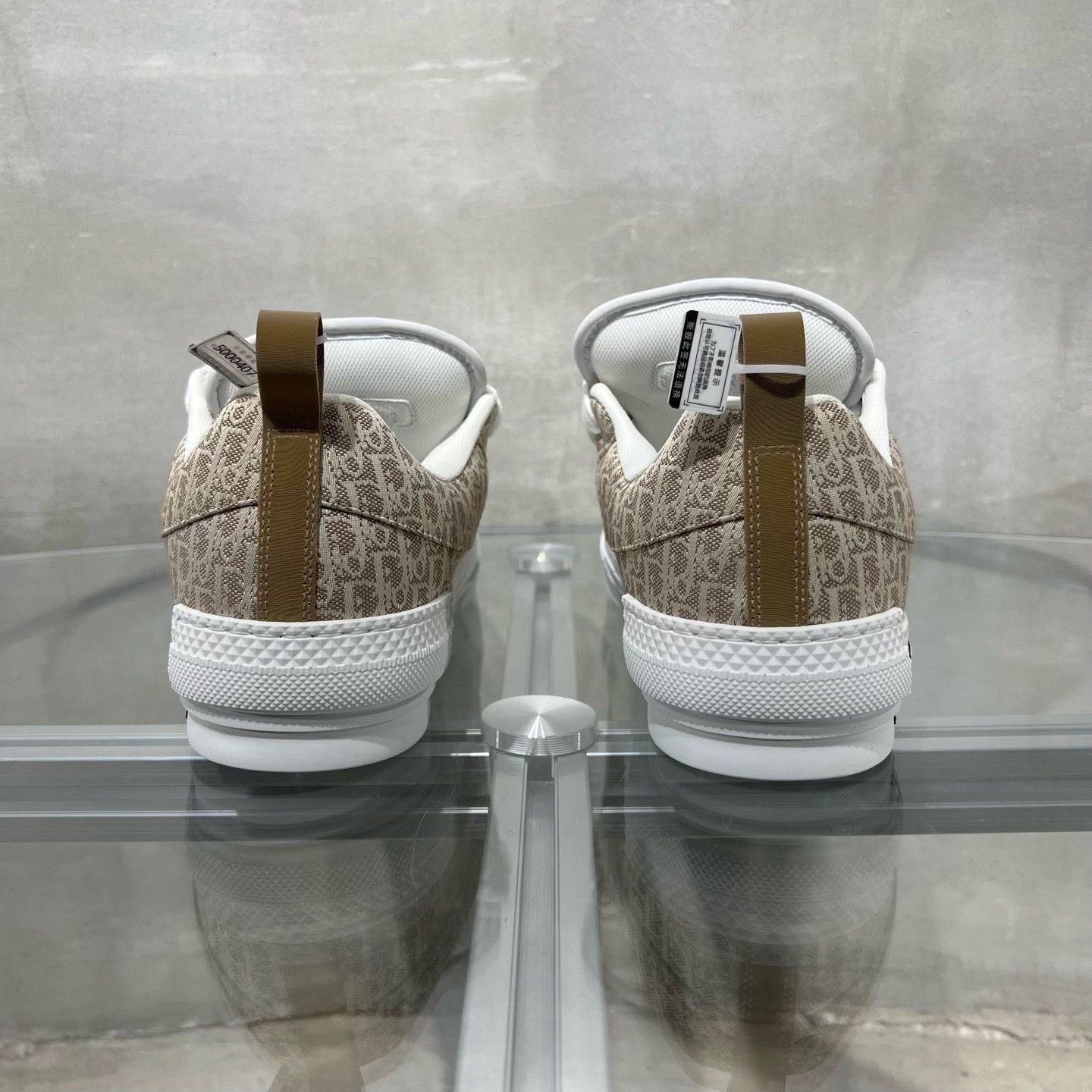 Dior Dior B23 Oblique Beige Sneakers Size US 9 / EU 42 - 6 Thumbnail