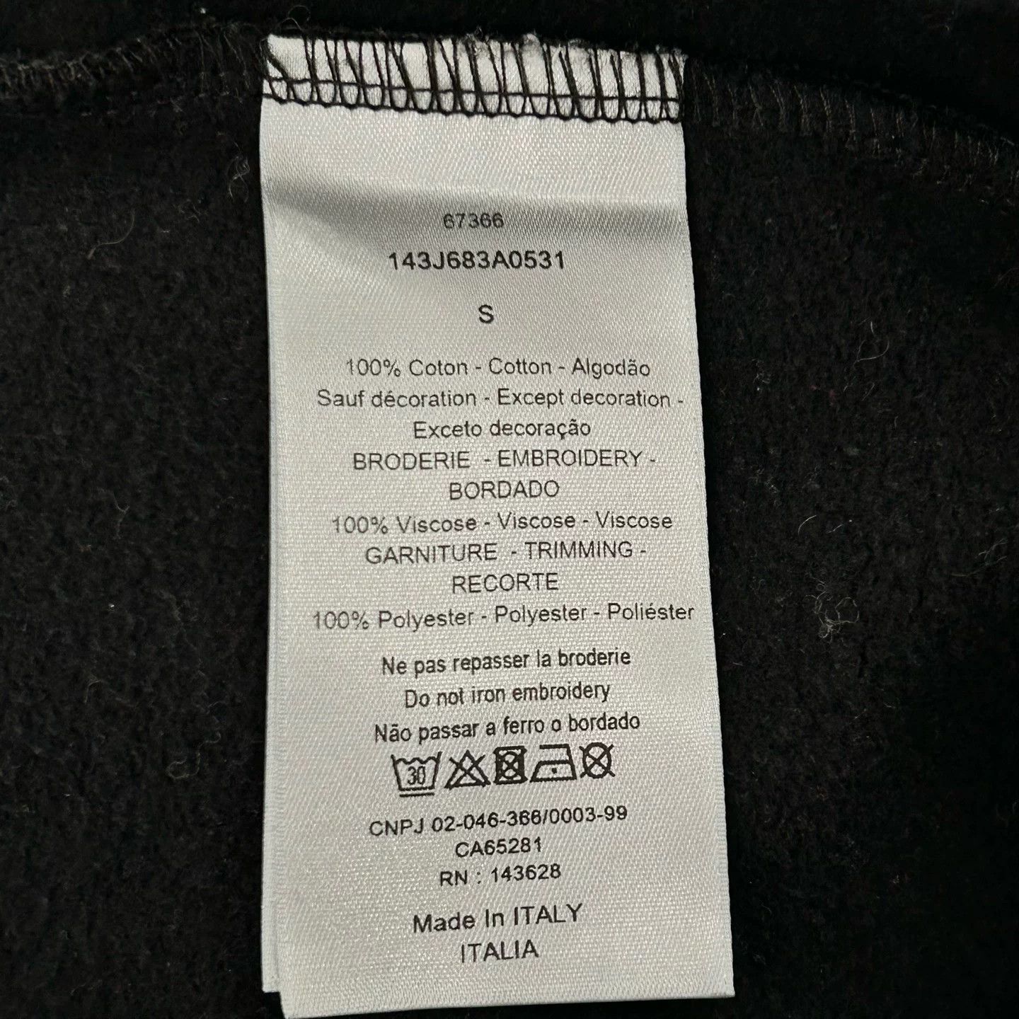 Dior DIOR x KENNY SCHARF Logo Hooded Sweatshirt Size US S / EU 44-46 / 1 - 3 Thumbnail