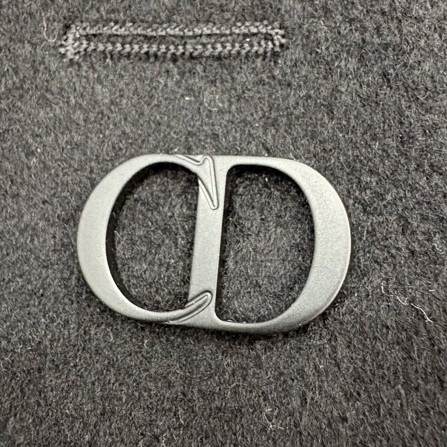 Dior Dior Black Cashmere Logo Coat Size US M / EU 48-50 / 2 - 5 Thumbnail