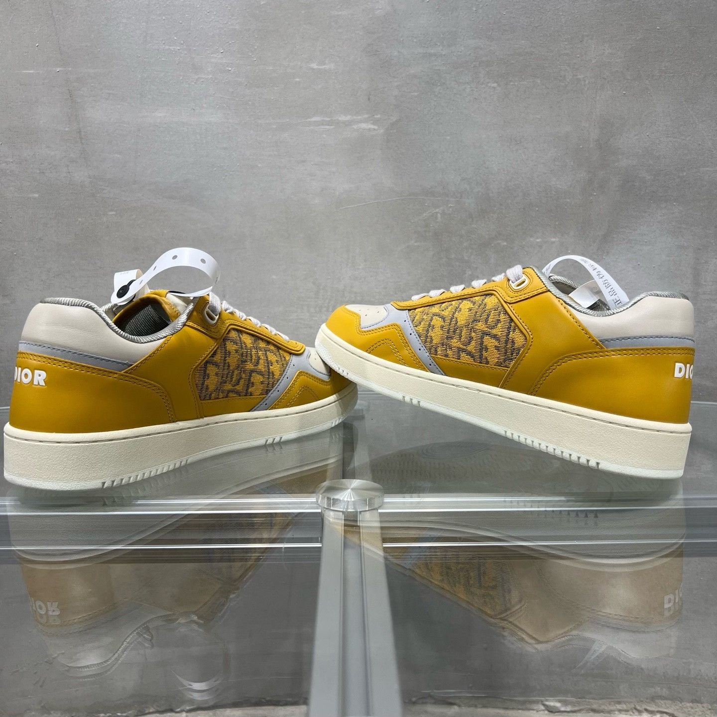 Dior DIOR B27 White Yellow Sneakers Size US 9 / EU 42 - 5 Thumbnail