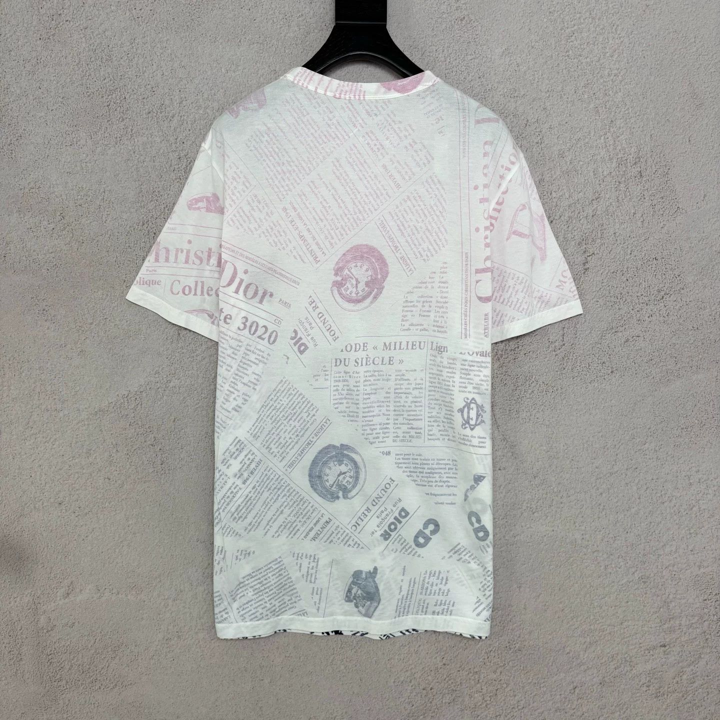 Dior Christian Dior Newspaper Print T-Shirt Size US M / EU 48-50 / 2 - 2 Thumbnail