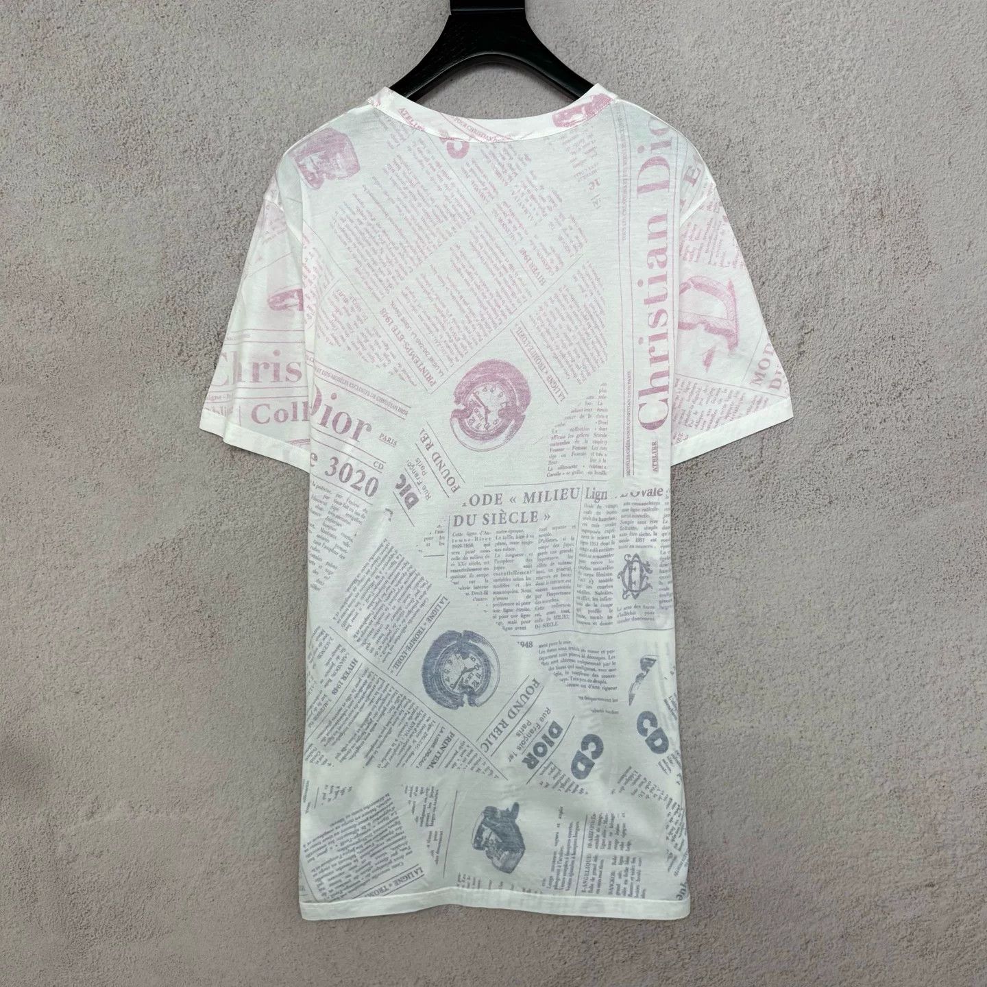 Dior Christian Dior Newspaper Print T-Shirt Size US L / EU 52-54 / 3 - 2 Thumbnail