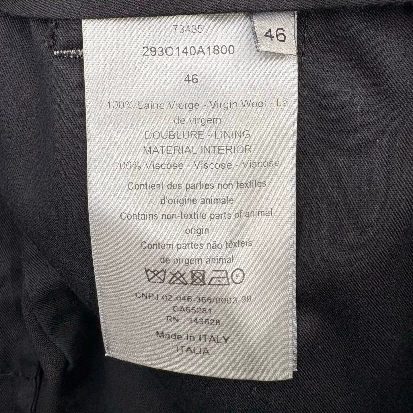 Dior Dior Black Stitch Casual Suit Pants Size US 30 / EU 46 - 4 Thumbnail