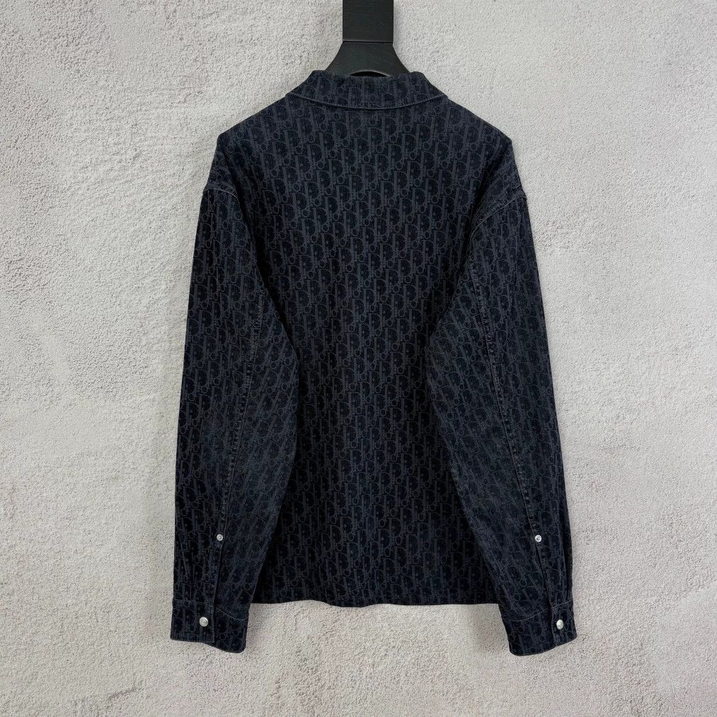 Dior Dior Monogram Flocked Shirt Jacket Size US M / EU 48-50 / 2 - 2 Thumbnail