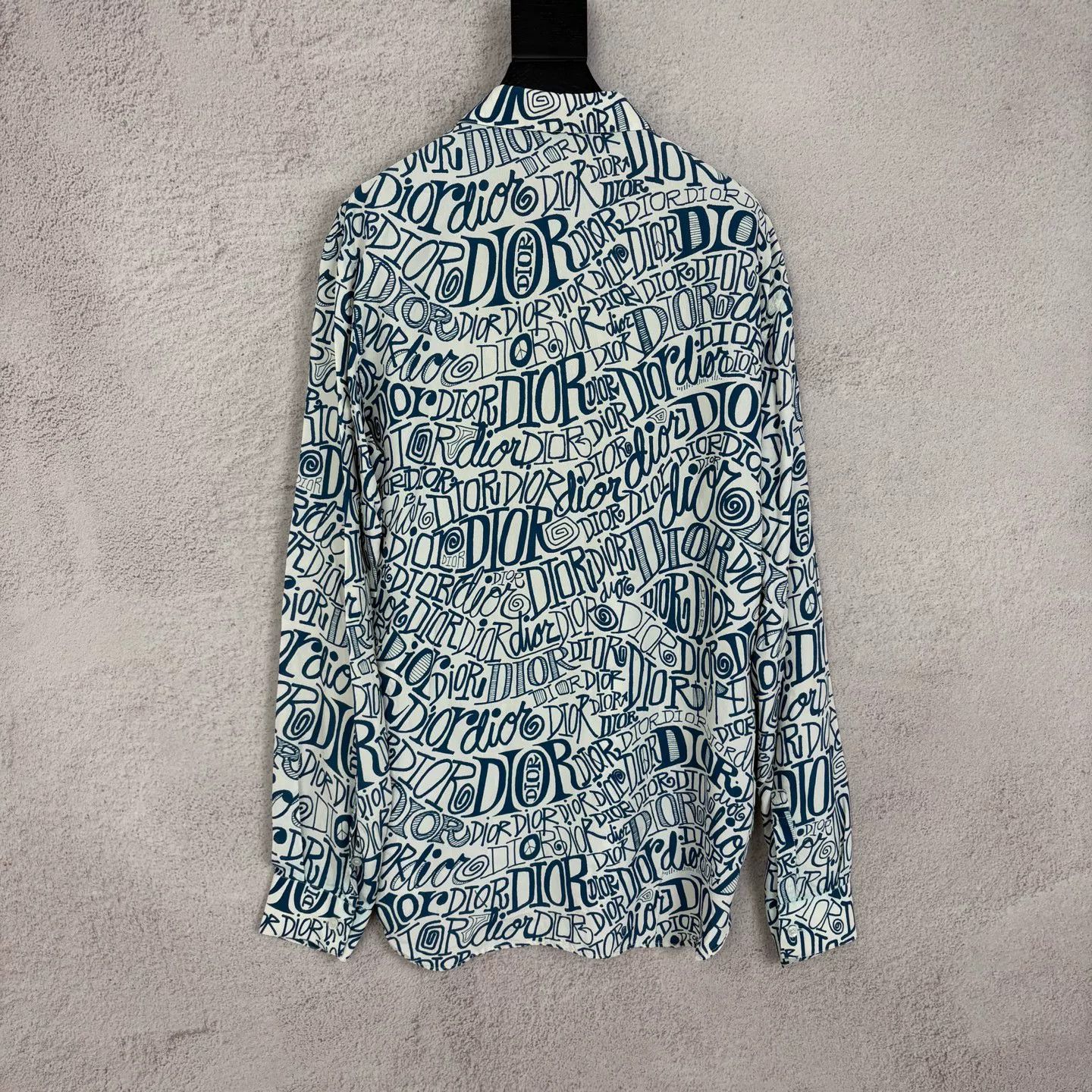 Dior DIOR x Stussy Logo Print Long-Sleeve Shirt Size US XXS / EU 40 - 2 Thumbnail