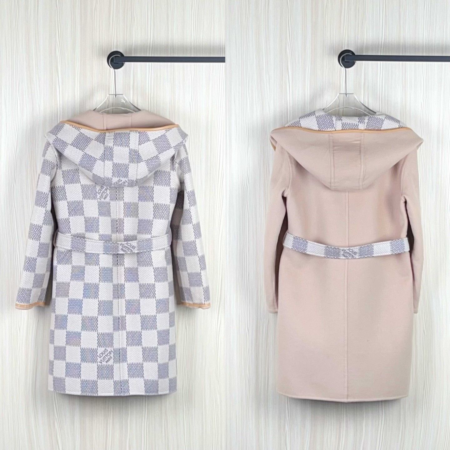 Louis Vuitton Lv Beige Long Coat with Belt Size US XXS / EU 40 - 3 Thumbnail