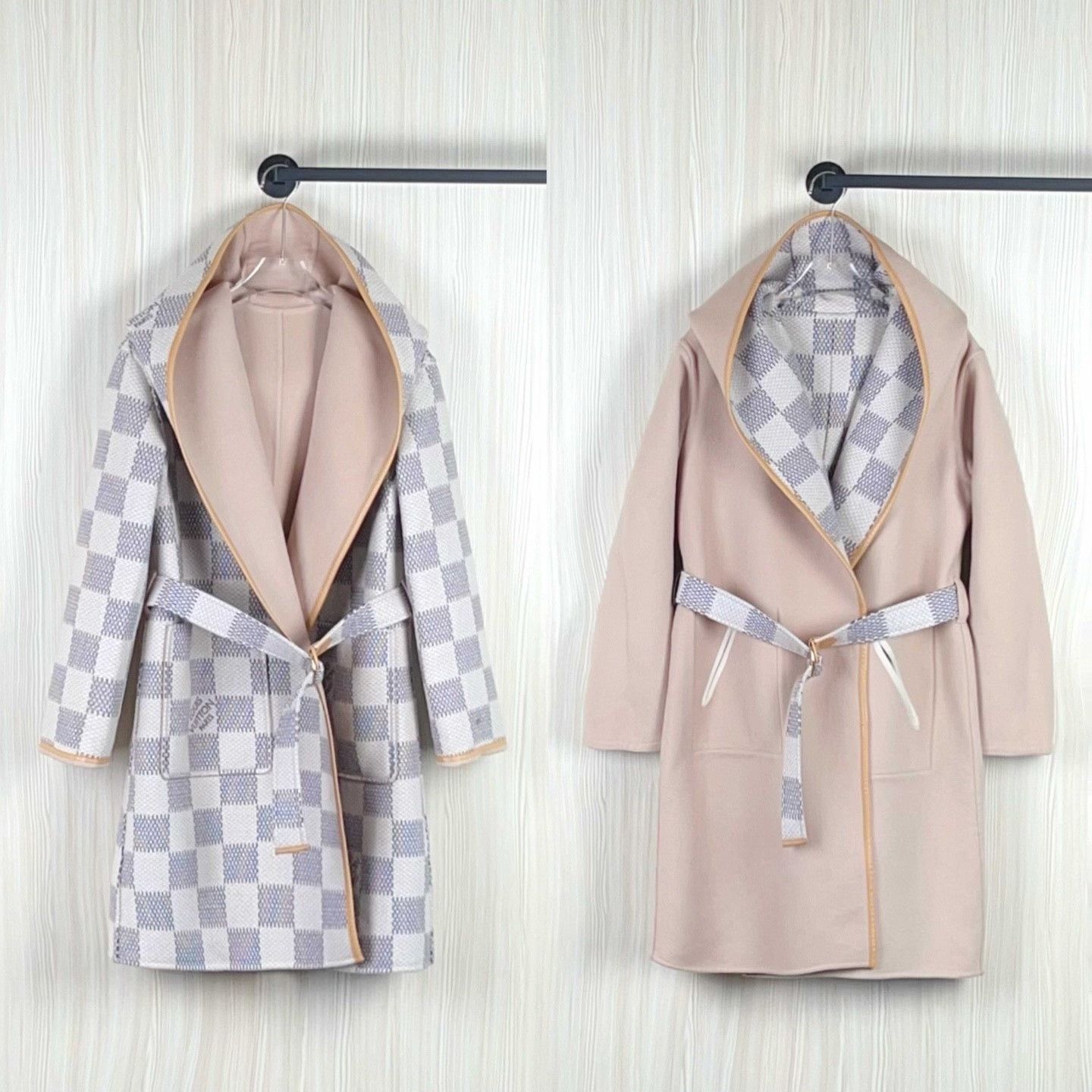 Louis Vuitton Lv Beige Long Coat with Belt Size US XXS / EU 40 - 2 Thumbnail