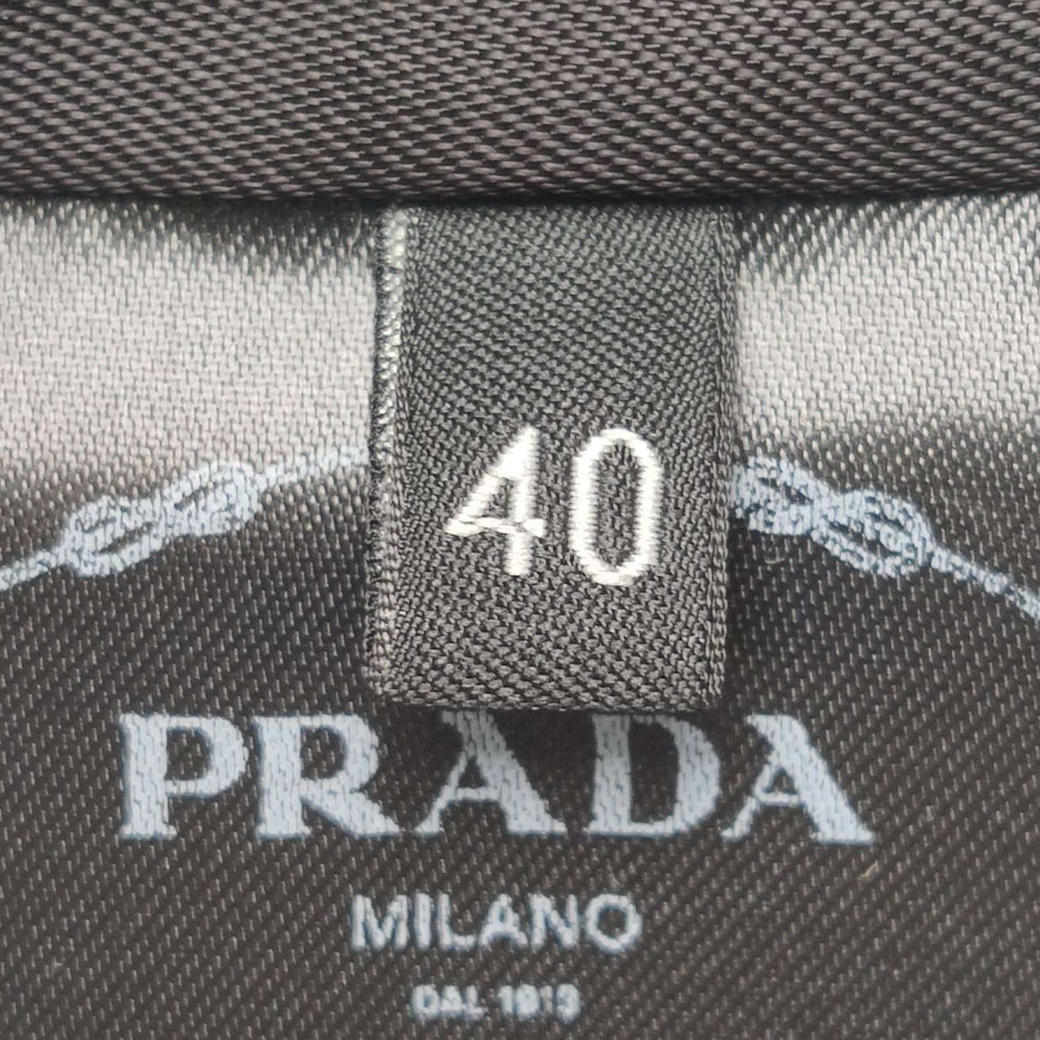 Prada Prada Black Wool Single-Breasted Blazer Size US XXS / EU 40 - 5 Thumbnail