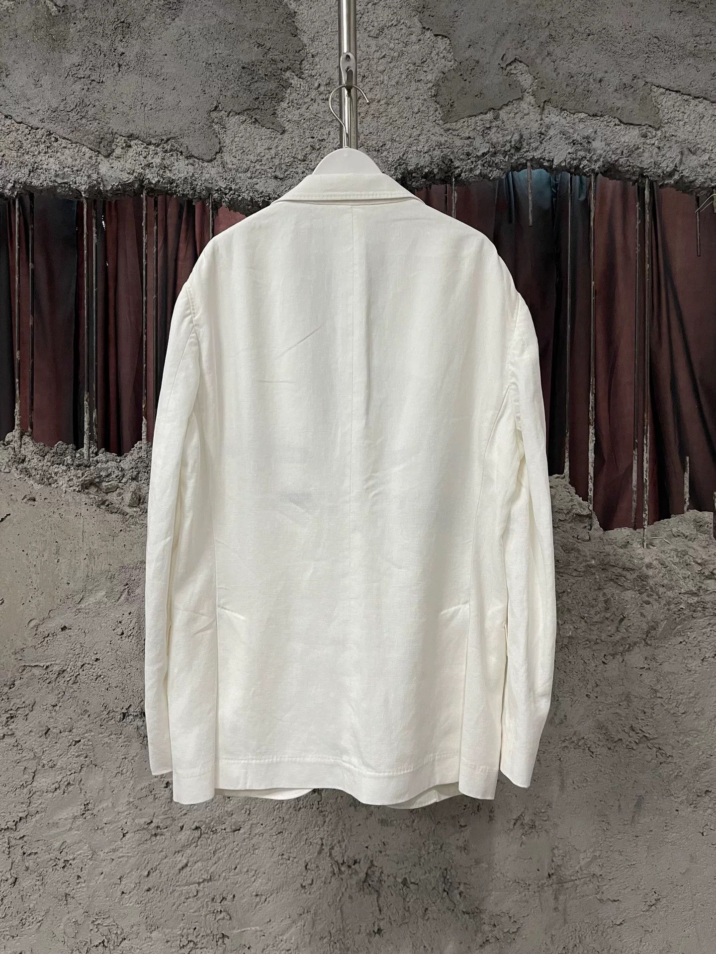 Brunello Cucinelli Brunello Cucinelli White Structured Suit Size US M / EU 48-50 / 2 - 2 Thumbnail
