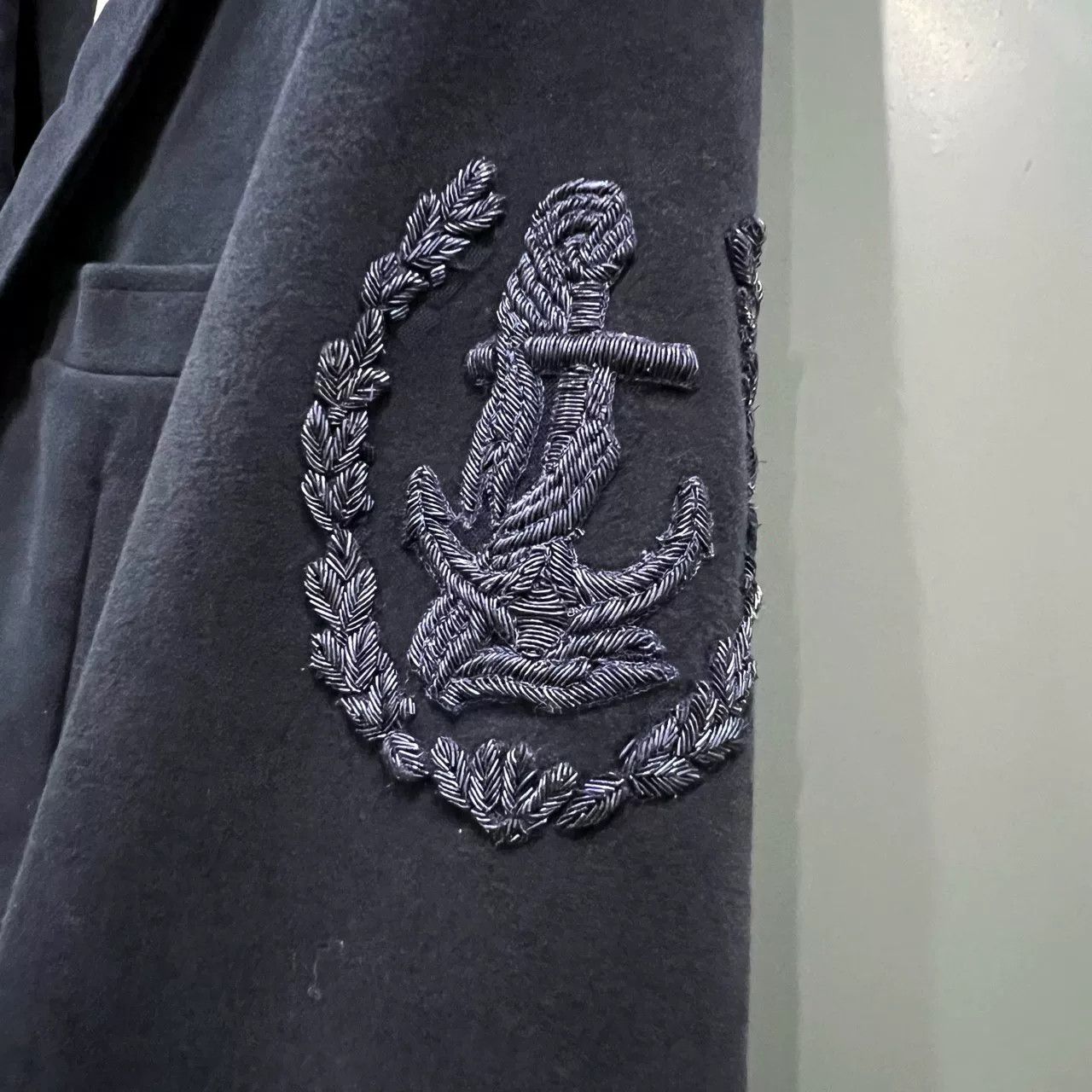 Thom Browne Thom Browne Dark Blue Anchor Blazer Size US XS / EU 42 / 0 - 3 Thumbnail