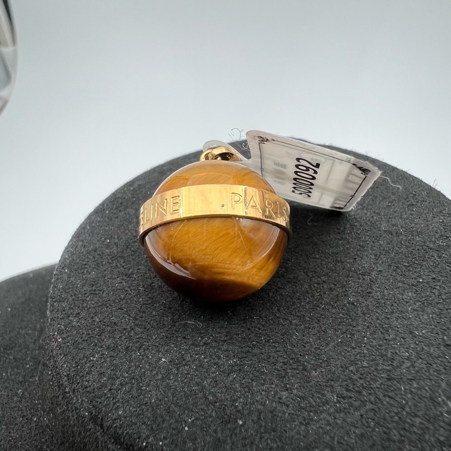 Celine CELINE Round Agate Tiger Eye Pendant Size ONE SIZE - 3 Thumbnail