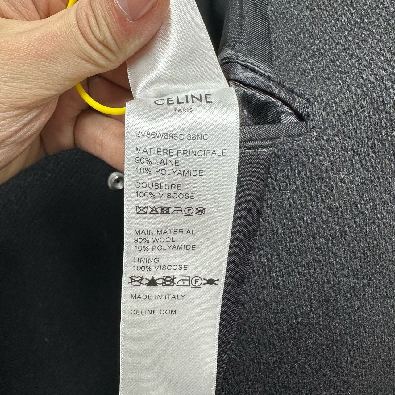 Celine CELINE 24FW Wool Logo Baseball Jacket Size US M / EU 48-50 / 2 - 5 Thumbnail