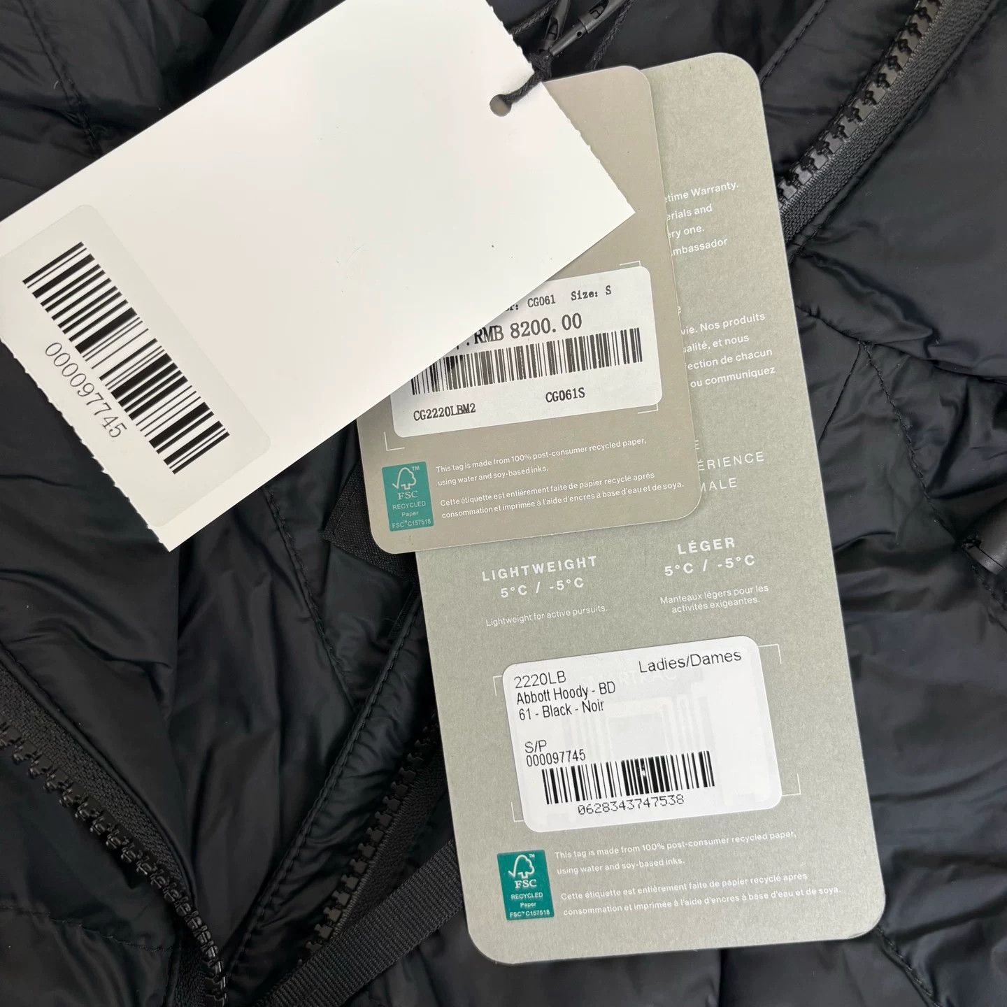 Canada Goose Canada Goose Abbott Black Hooded Down Jacket Size US S / EU 44-46 / 1 - 7 Thumbnail