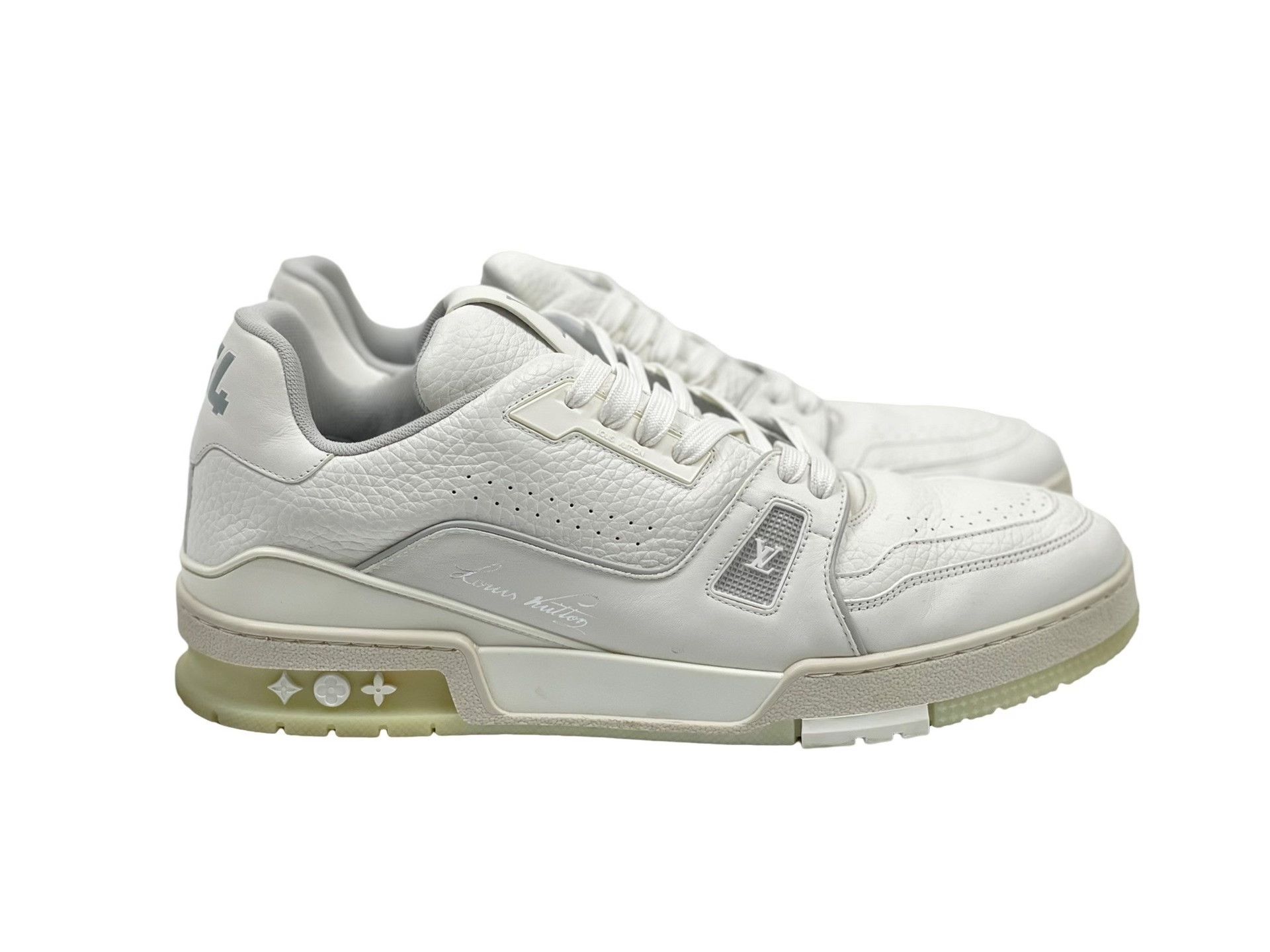 Louis Vuitton Louis Vuitton Trainer Low-top White Sneakers Size US 11 / EU 44 - 4 Thumbnail