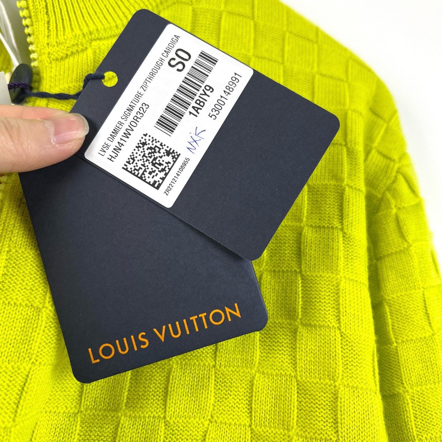 Louis Vuitton Louis Vuitton Damier Green Stand-Collar Sweater Size US S / EU 44-46 / 1 - 4 Thumbnail