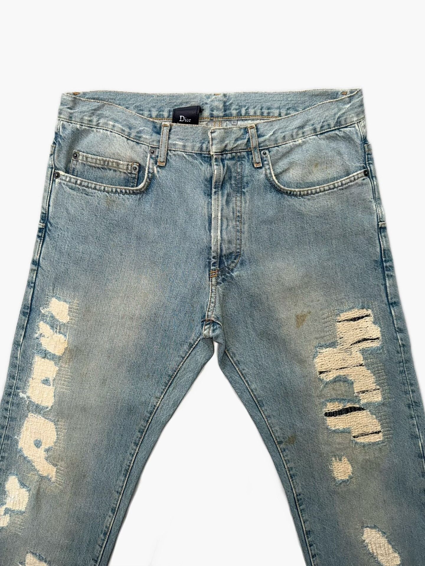 Dior Dior Homme 06ss 'Crash' Distressed Jeans Size US 31 - 4 Thumbnail