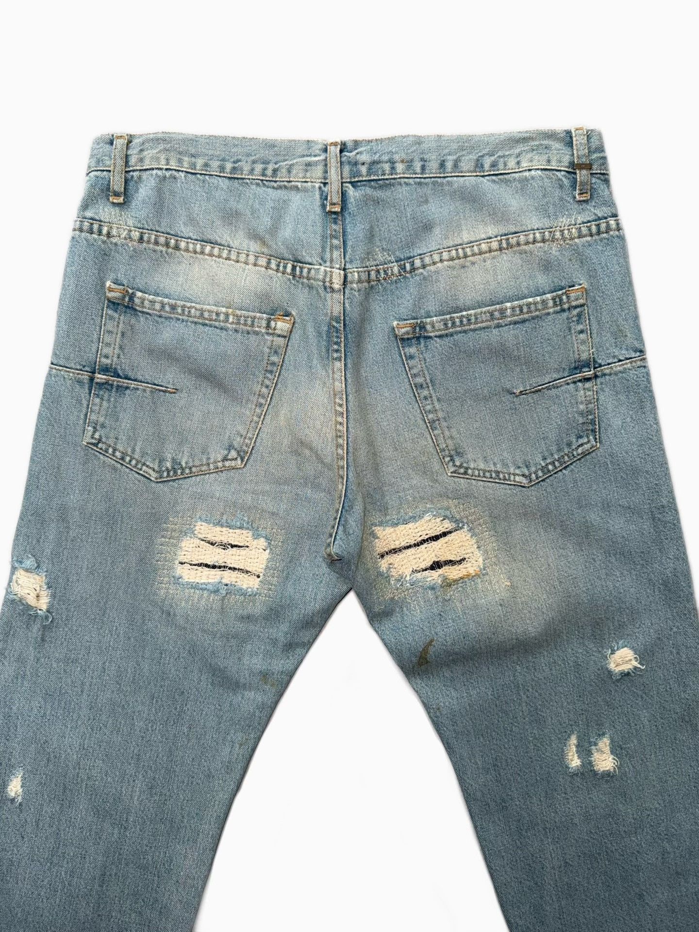 Dior Dior Homme 06ss 'Crash' Distressed Jeans Size US 31 - 7 Thumbnail