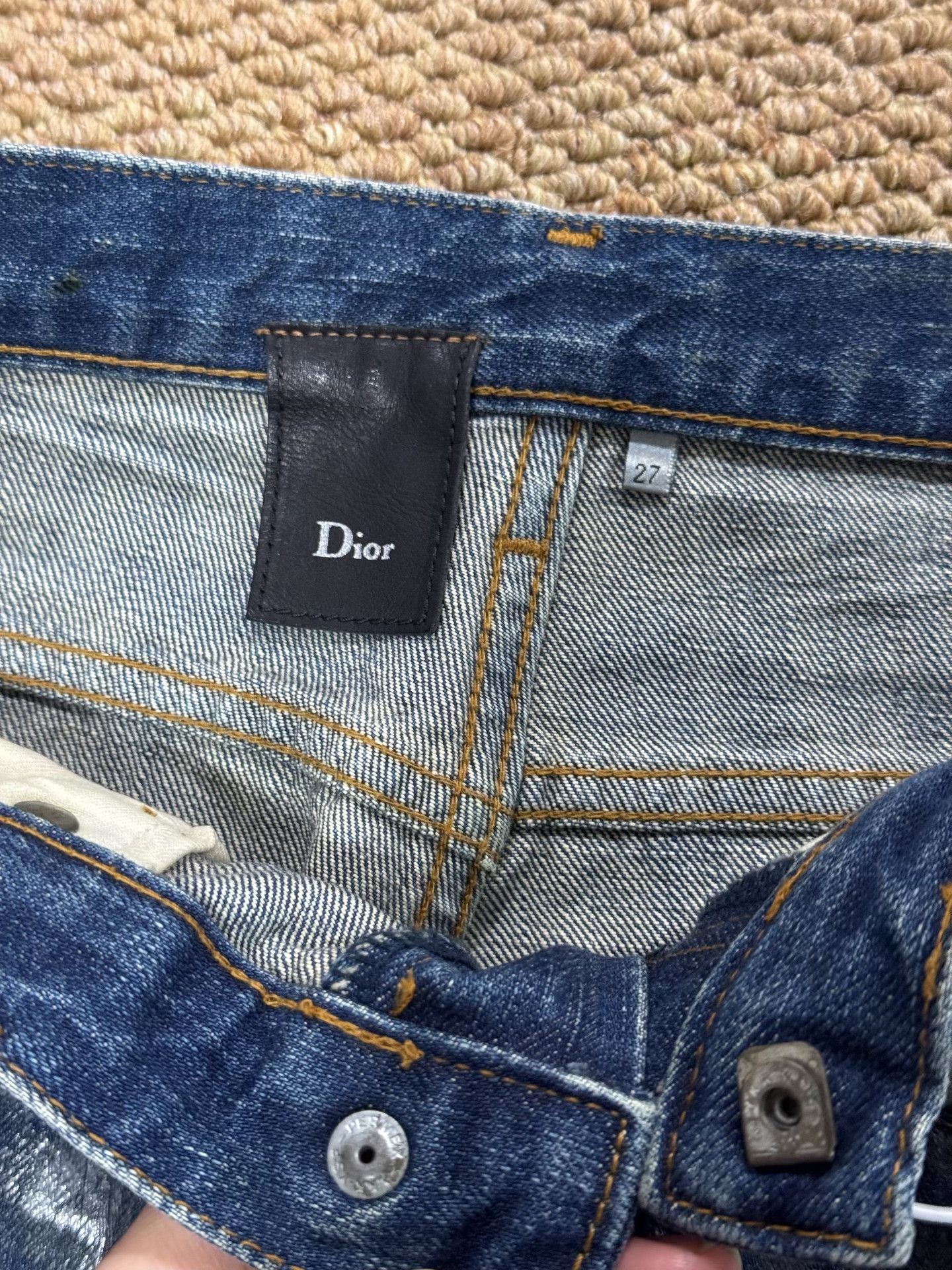 Dior Dior Homme Blue Straight Jeans Size 27 Size US 27 - 3 Thumbnail