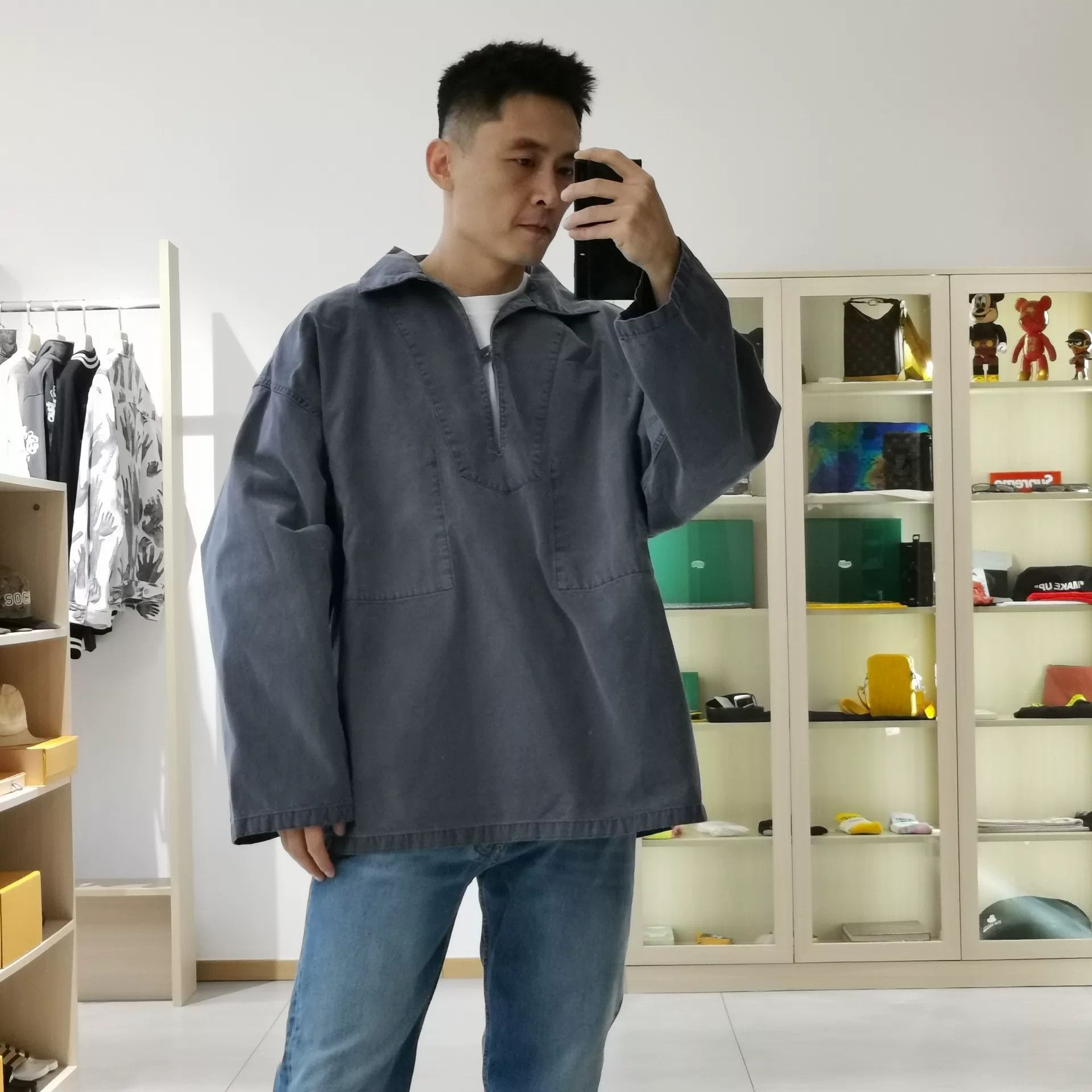 Maison Margiela Maison Margiela Gray Zip-Up Jacket Size US M / EU 48-50 / 2 - 2 Thumbnail