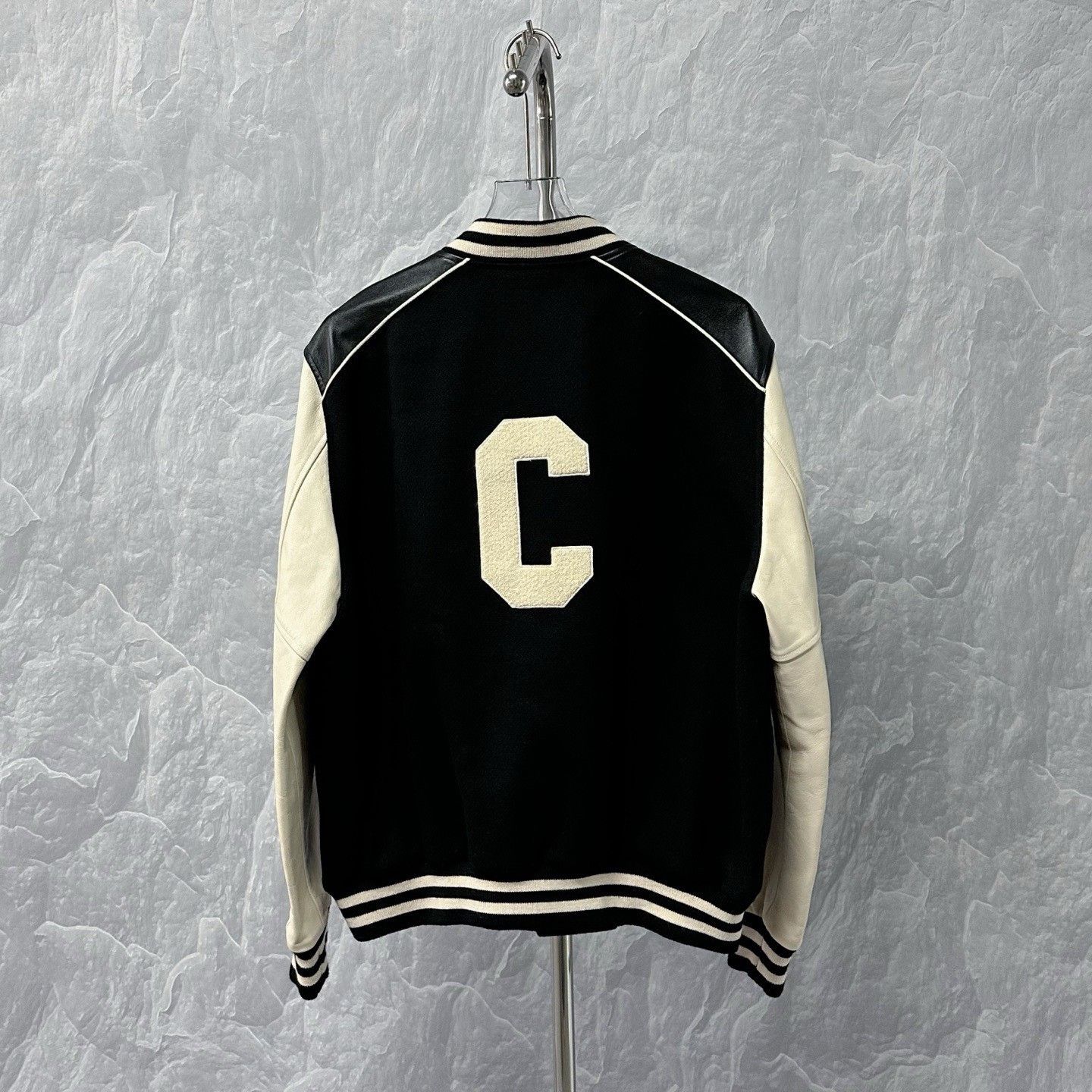 Celine Celine 'C' Logo Baseball Jacket Size US L / EU 52-54 / 3 - 4 Thumbnail
