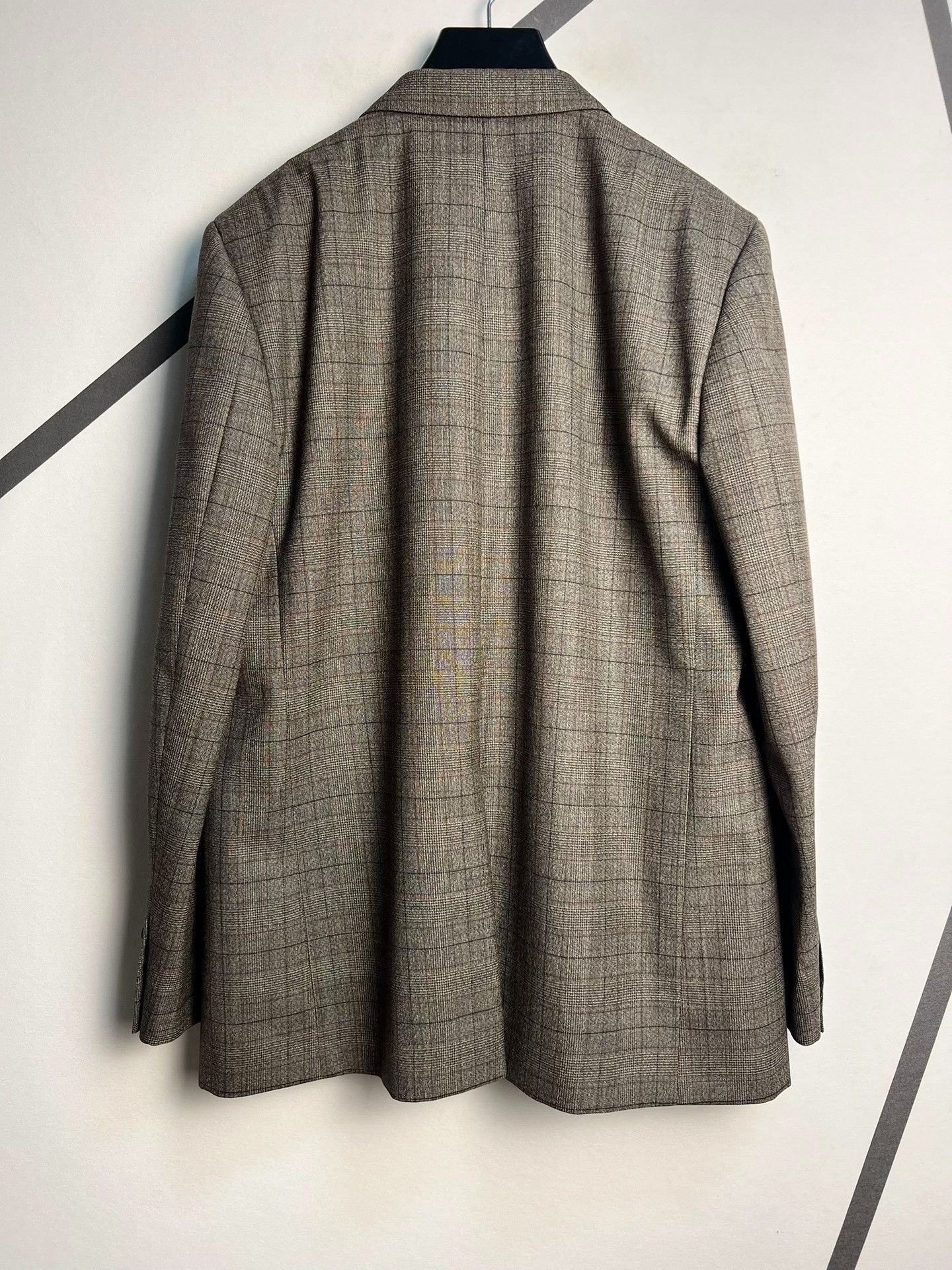 Celine Celine Brown Prince of Wales Wool Blazer Size US M / EU 48-50 / 2 - 2 Thumbnail