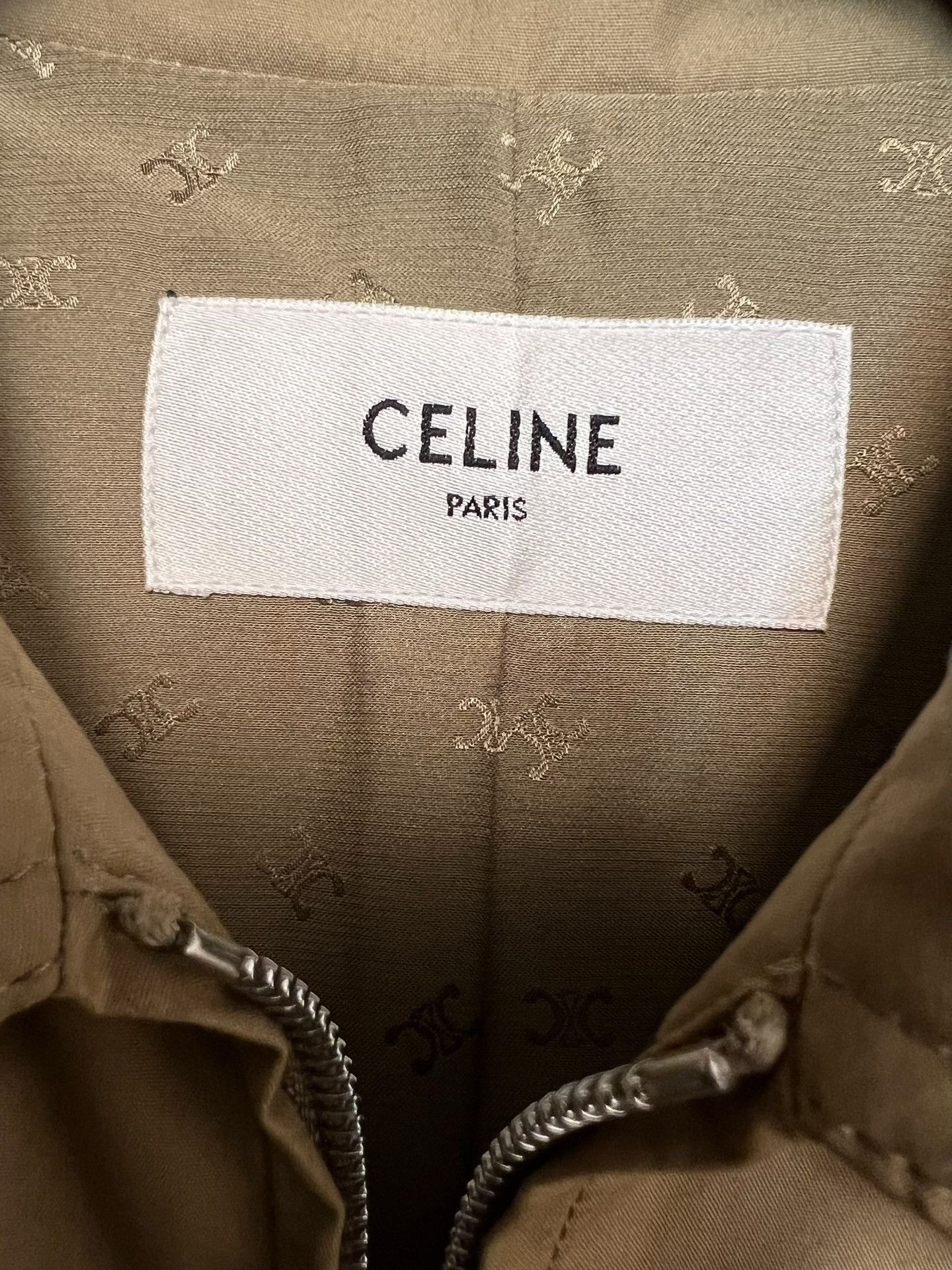 Celine Celine Khaki Western Arrow Zip Jacket Size US XL / EU 56 / 4 - 3 Thumbnail