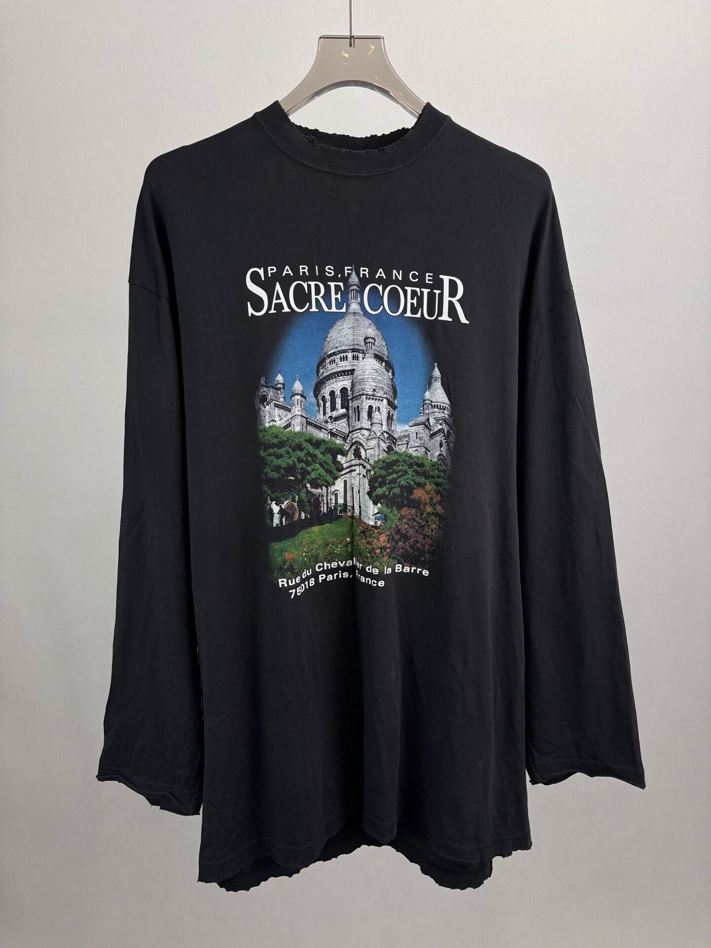 Balenciaga Balenciaga Sacre Coeur Long Sleeve T-Shirt US M Size US M / EU 48-50 / 2 - 2 Thumbnail
