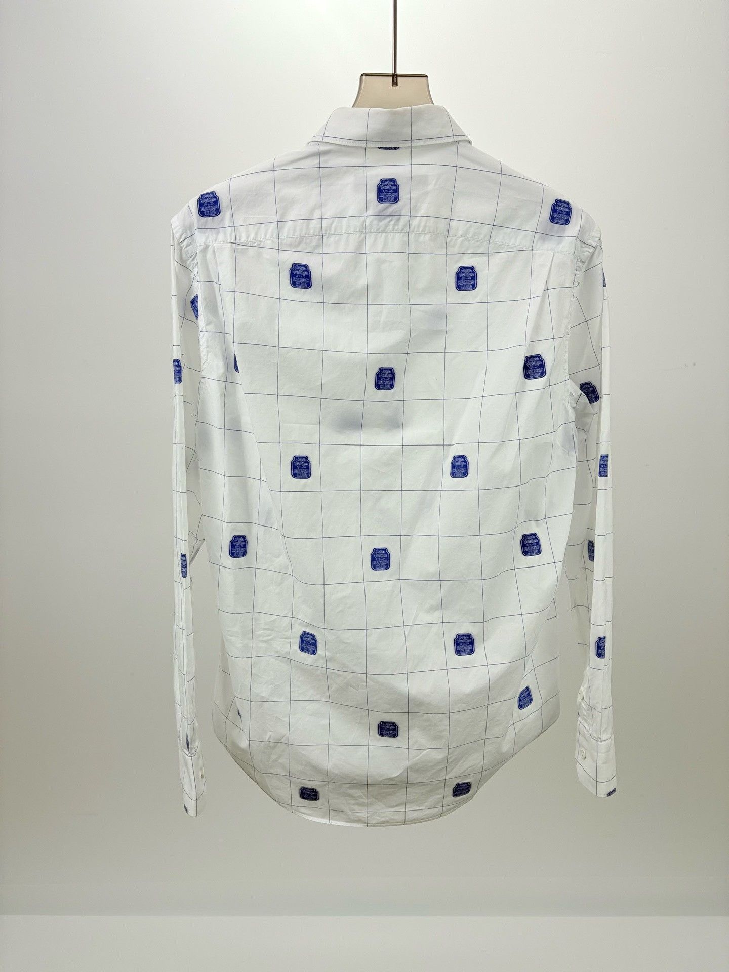 Louis Vuitton Louis Vuitton Record Club Embroidered Grid Shirt 38 Size US S / EU 44-46 / 1 - 3 Thumbnail