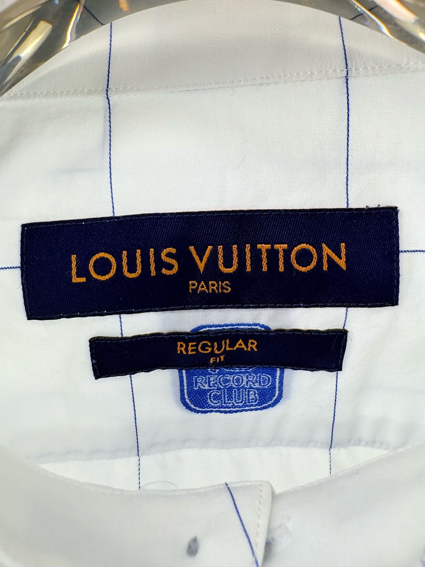 Louis Vuitton Louis Vuitton Record Club Embroidered Grid Shirt 38 Size US S / EU 44-46 / 1 - 5 Thumbnail