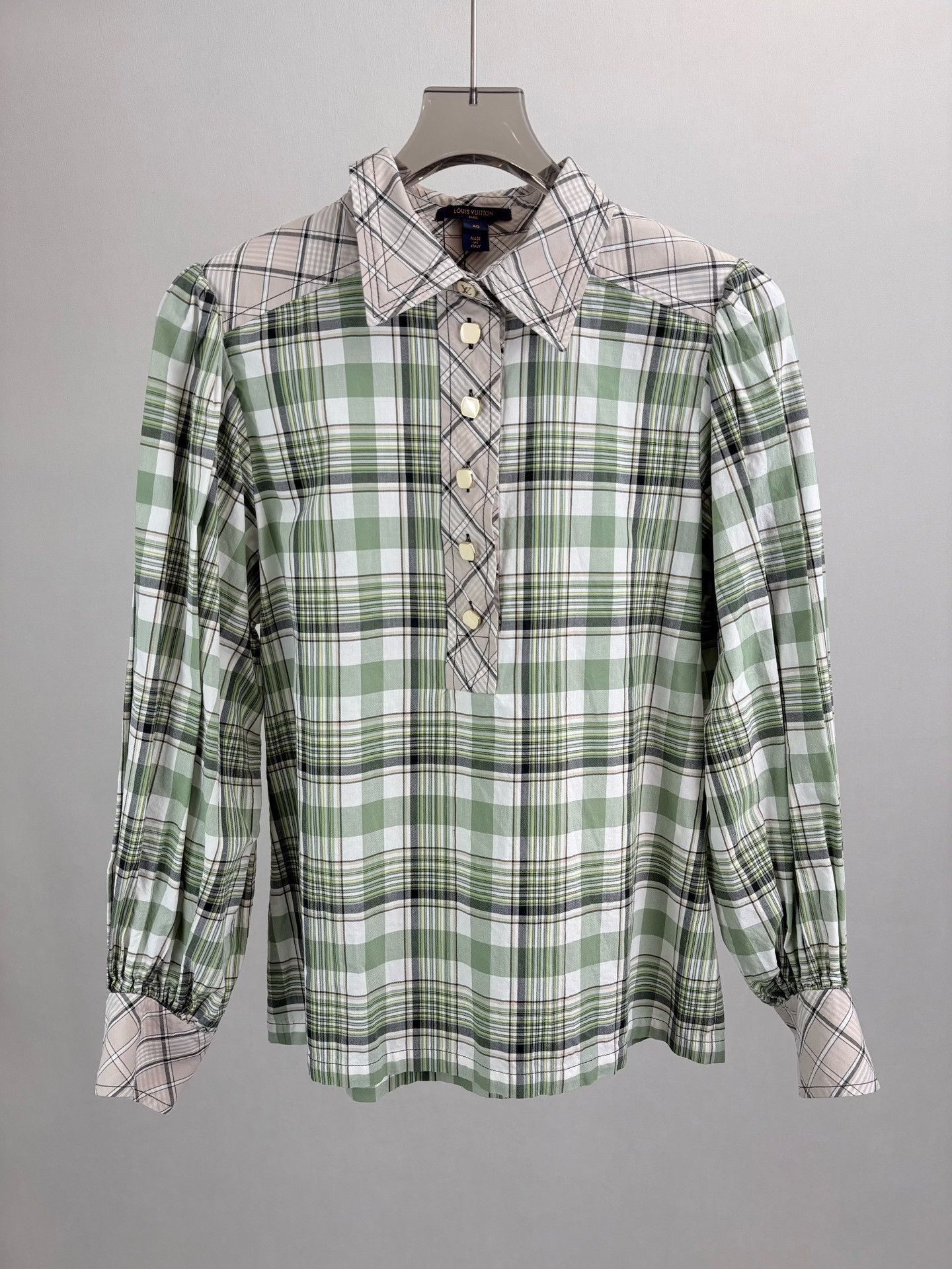Louis Vuitton Louis Vuitton Plaid Long Sleeve Shirt 40 Size M / US 6-8 / IT 42-44 - 2 Thumbnail